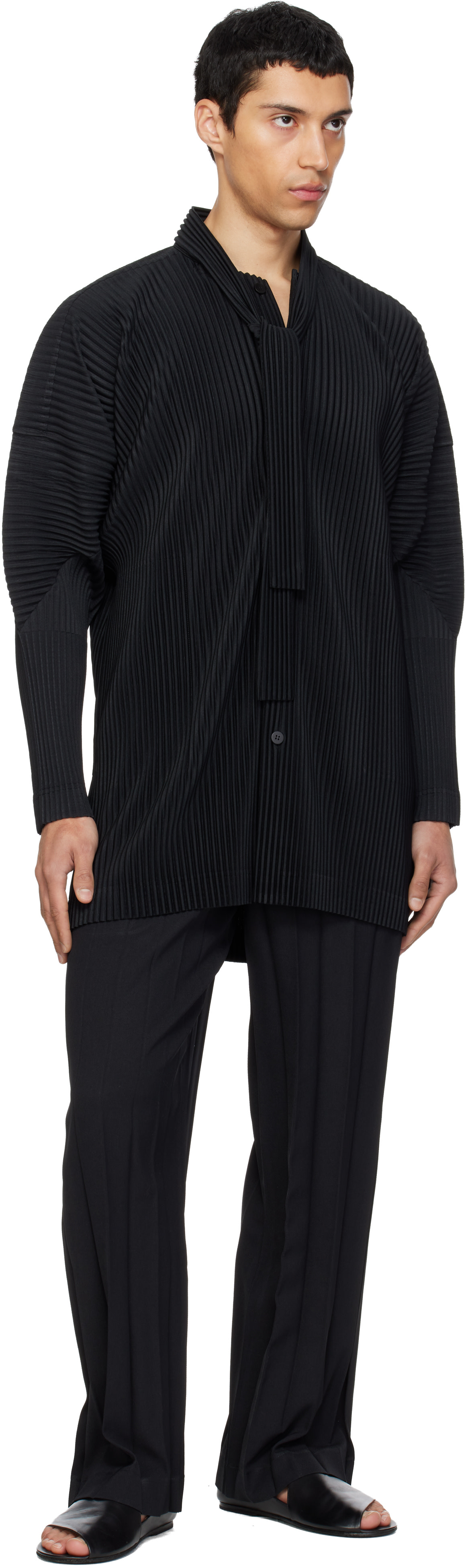HOMME PLISSÉ ISSEY MIYAKE: Black Monthly Colors February Shirt