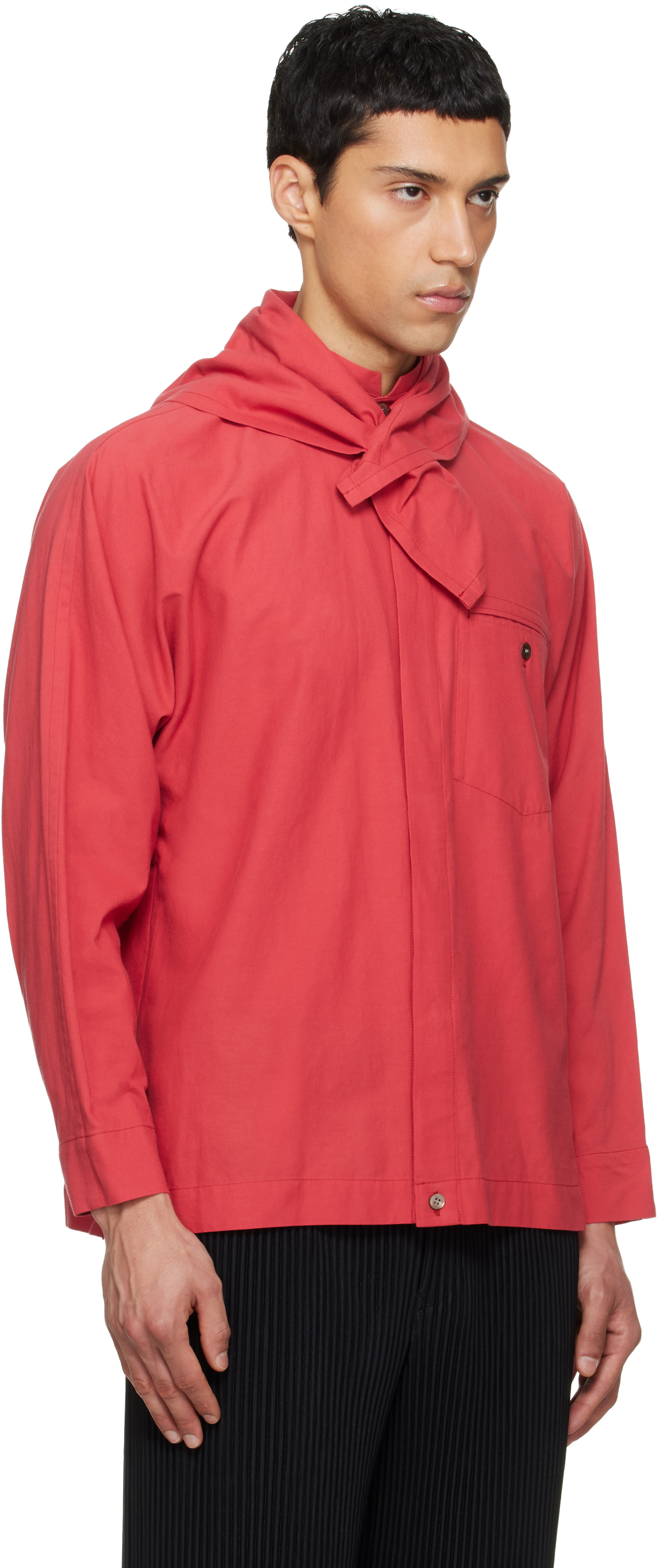 HOMME PLISSÉ ピンク ポロシャツ オムプリッセイ Homme Plissé Issey Miyake for Men FW25 | H.LORENZO - Los Angeles