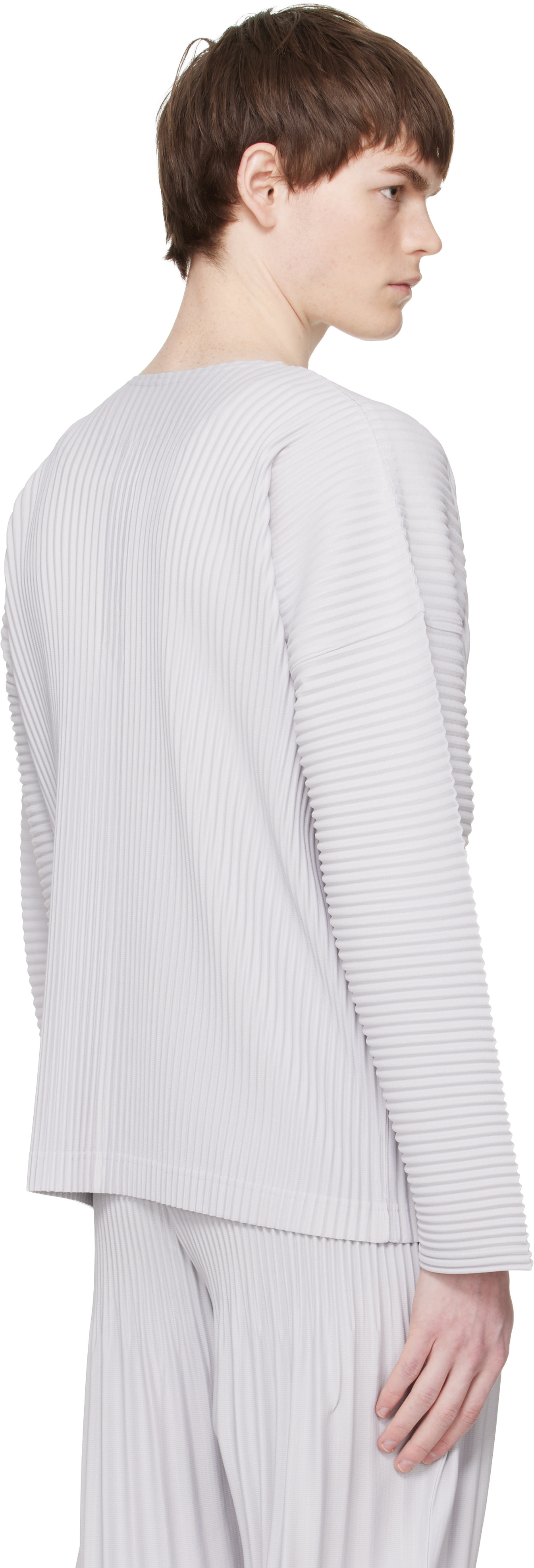 HOMME PLISSÉ ISSEY MIYAKE: Gray Monthly Colors February Henley