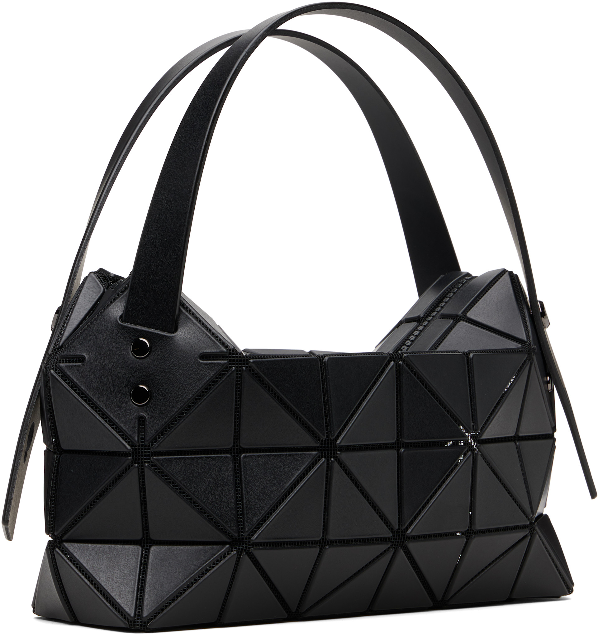 BAO BAO ISSEY MIYAKE: Black Boston Small Hand Bag | SSENSE