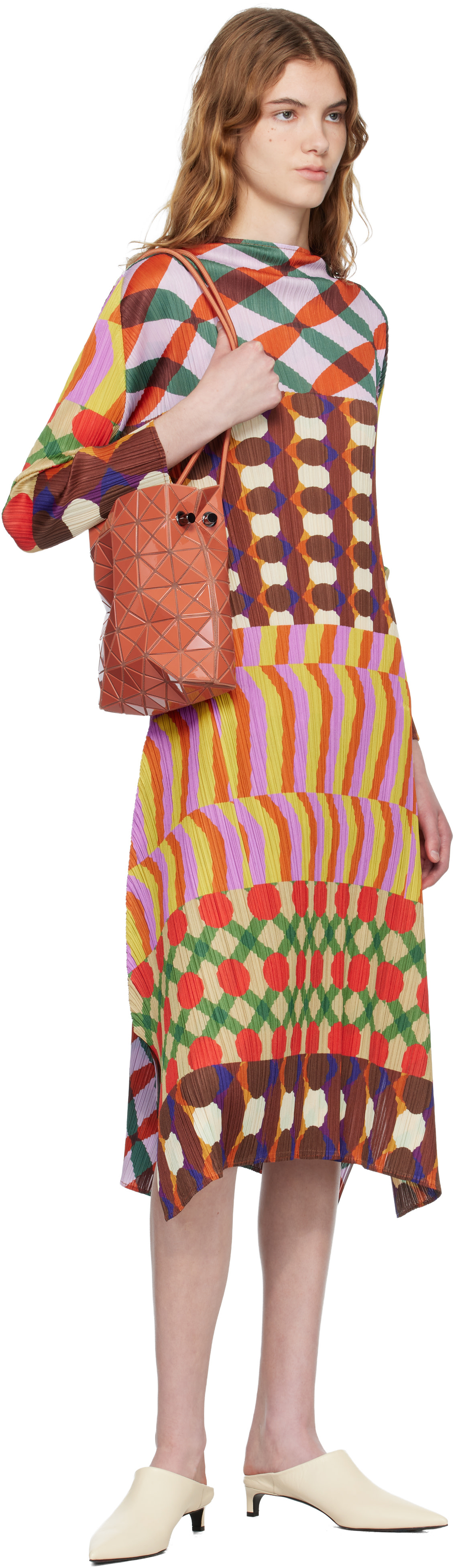 BAO BAO ISSEY MIYAKE: Orange Wring One-Tone Bag | SSENSE