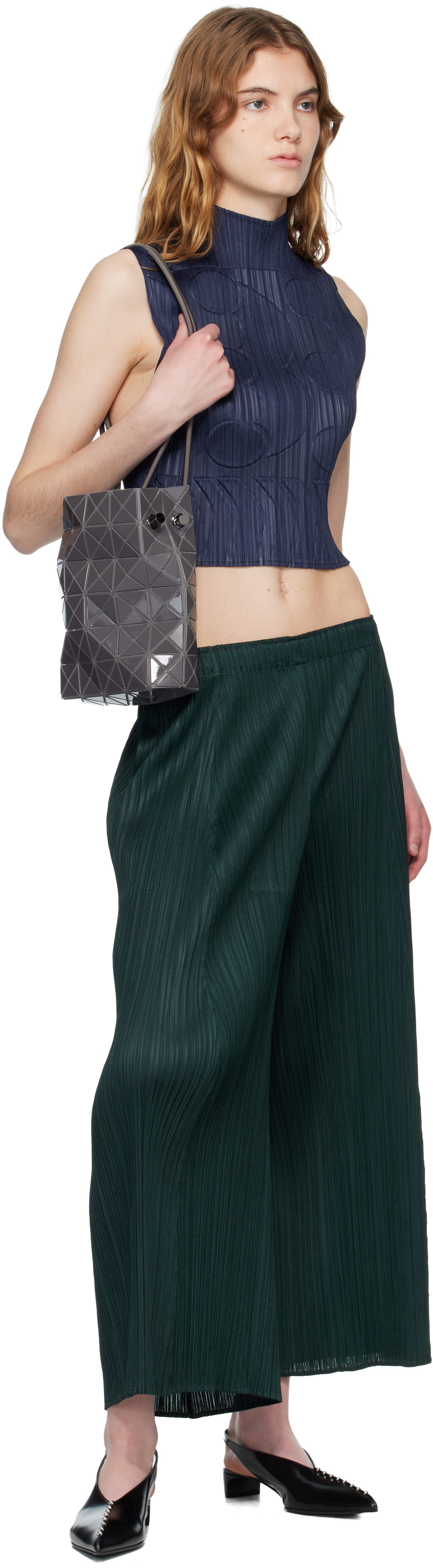 BAO BAO ISSEY MIYAKE: Gray Wring One-Tone Bag | SSENSE