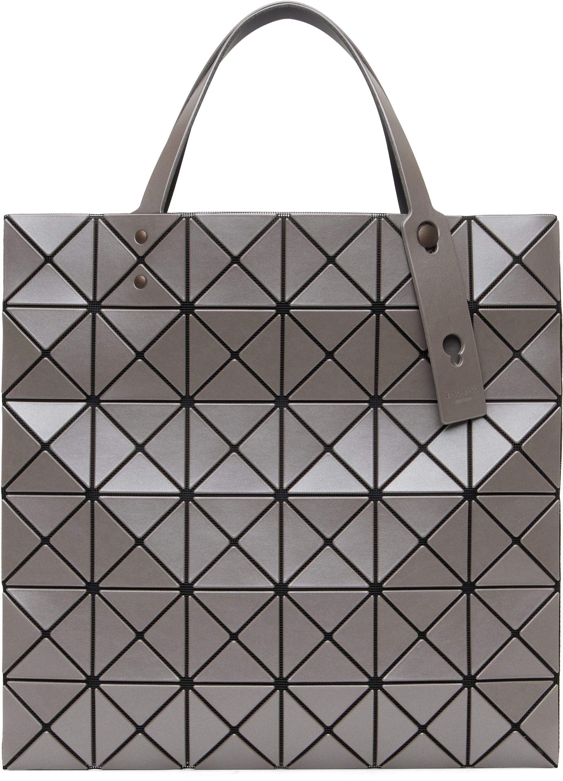 BAO BAO ISSEY MIYAKE: Brown Lucent Metallic Tote | SSENSE