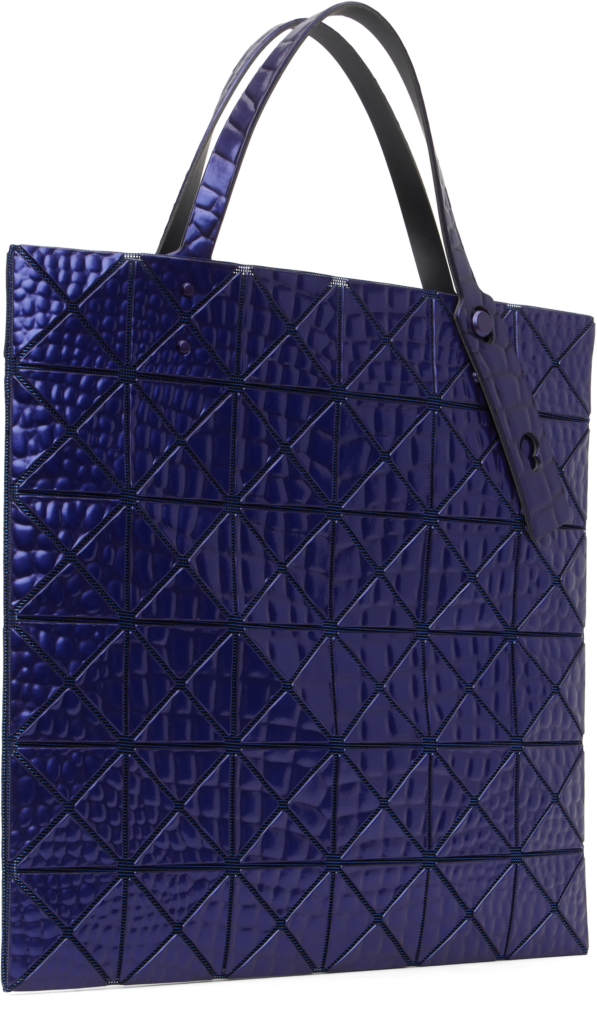 ISSEI MIYAKE バオバオバッグ　マットブルー BAO BAO ISSEY MIYAKE: Blue Meta Kaiju Tote | SSENSE