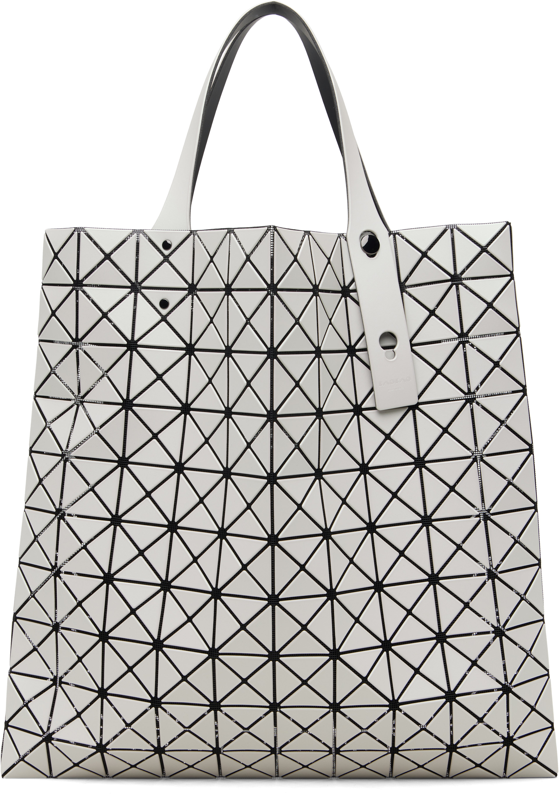 BAO BAO ISSEY MIYAKE: White Prism Matte-2 Tote | SSENSE