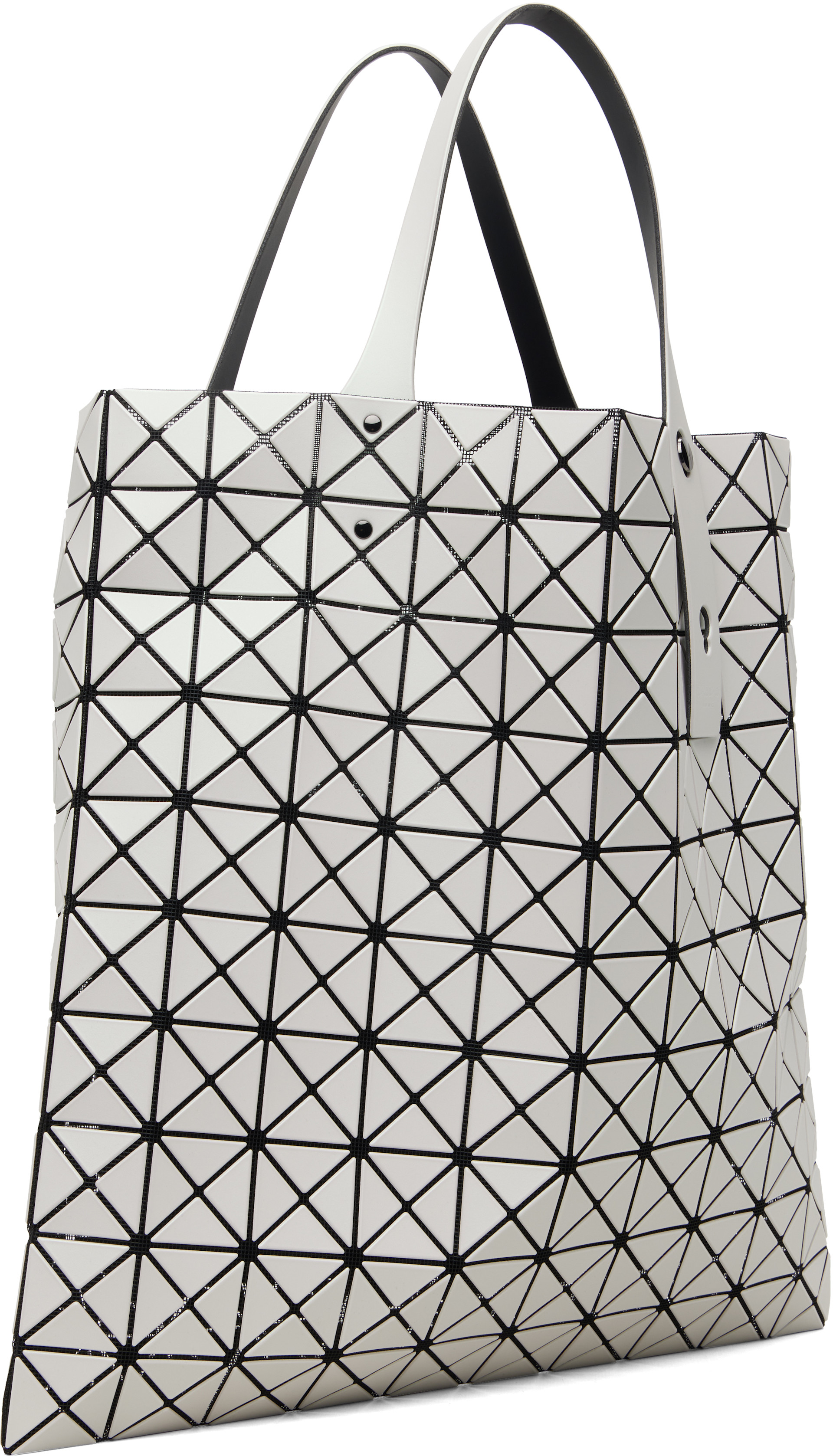 BAO BAO ISSEY MIYAKE: White Prism Matte-2 Tote | SSENSE