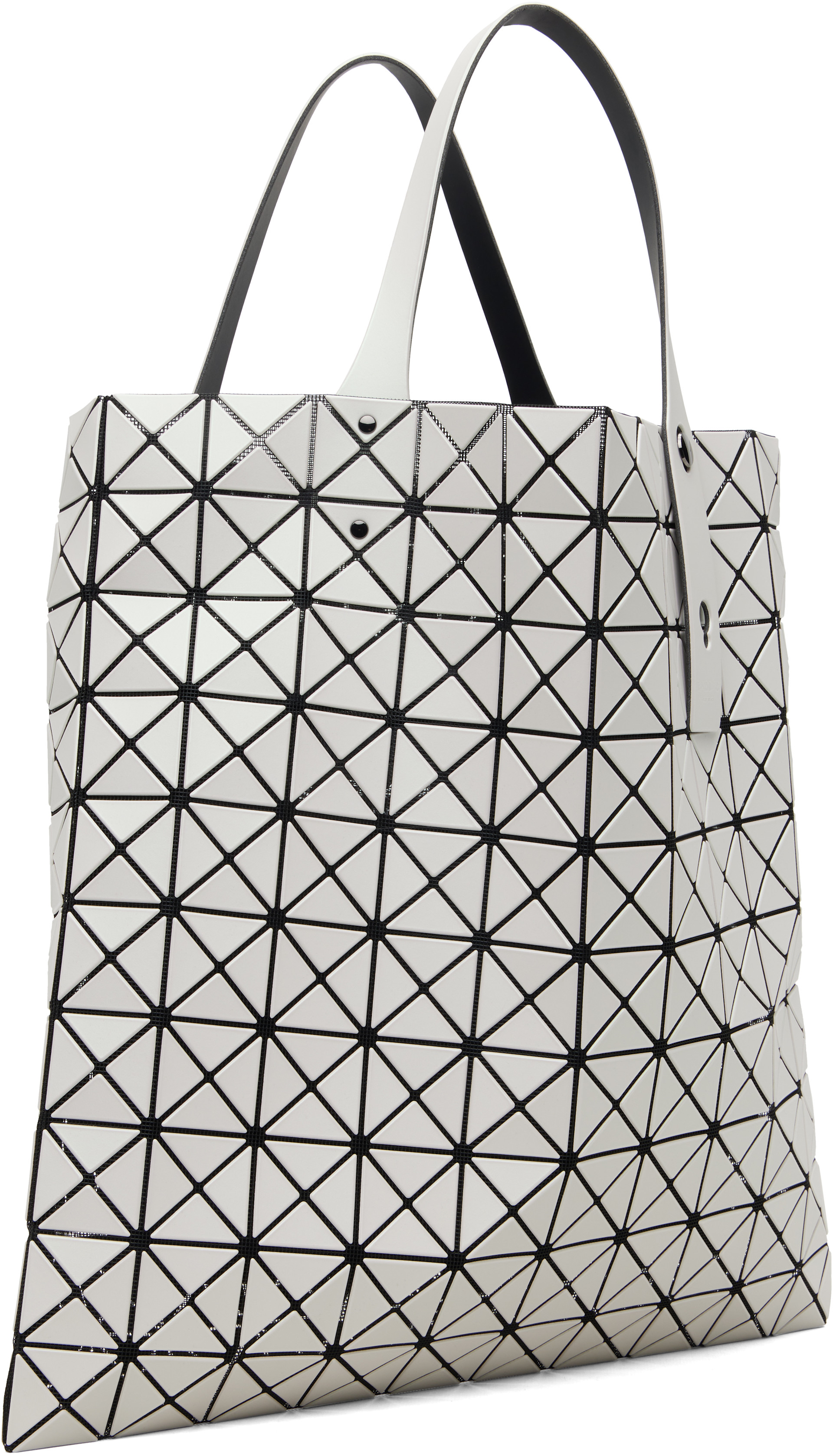BAO BAO ISSEY MIYAKE: White Prism Matte-2 Tote | SSENSE