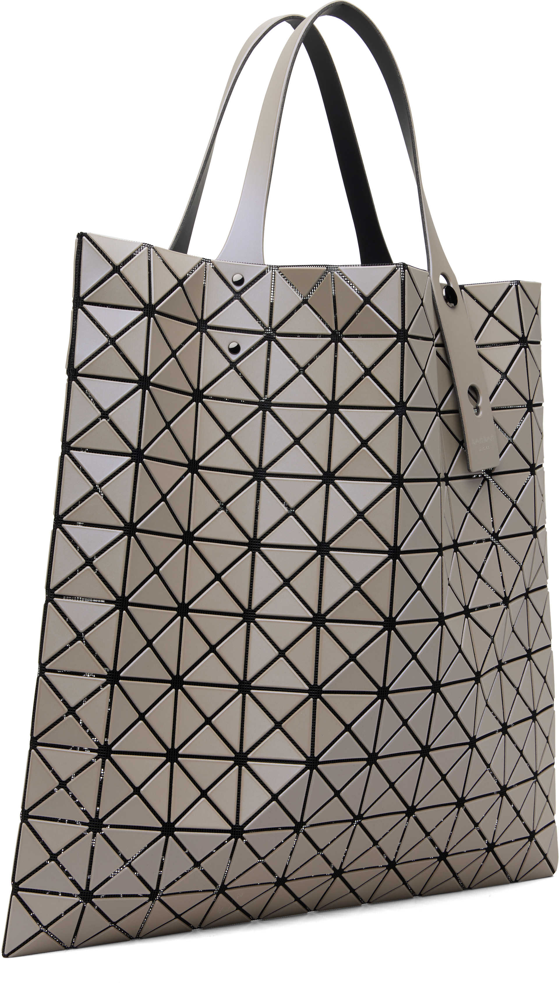 BAO BAO ISSEY MIYAKE: Gray Prism Matte-2 Tote | SSENSE