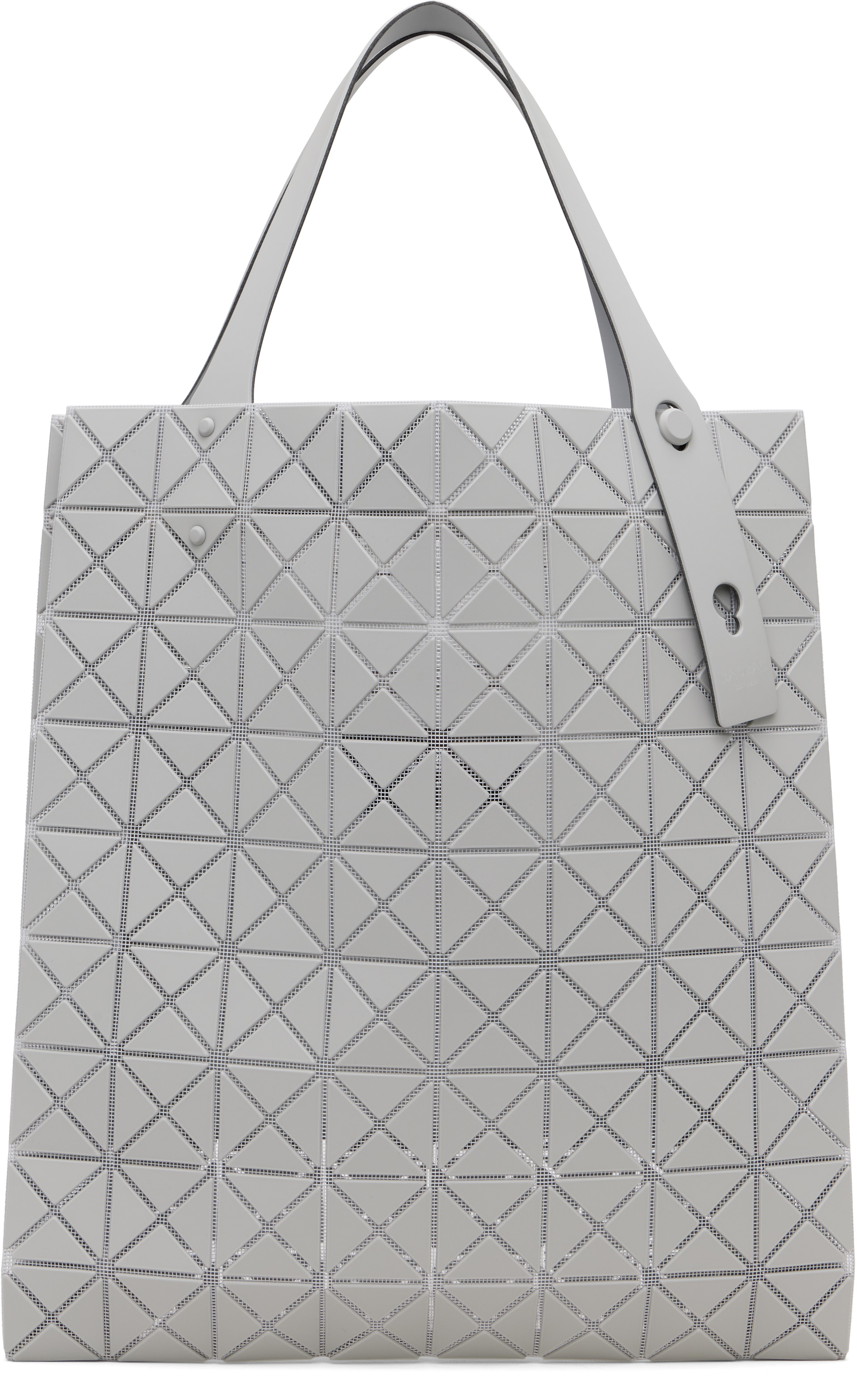 BAO BAO ISSEY MIYAKE: Gray Prism Plus Tote | SSENSE