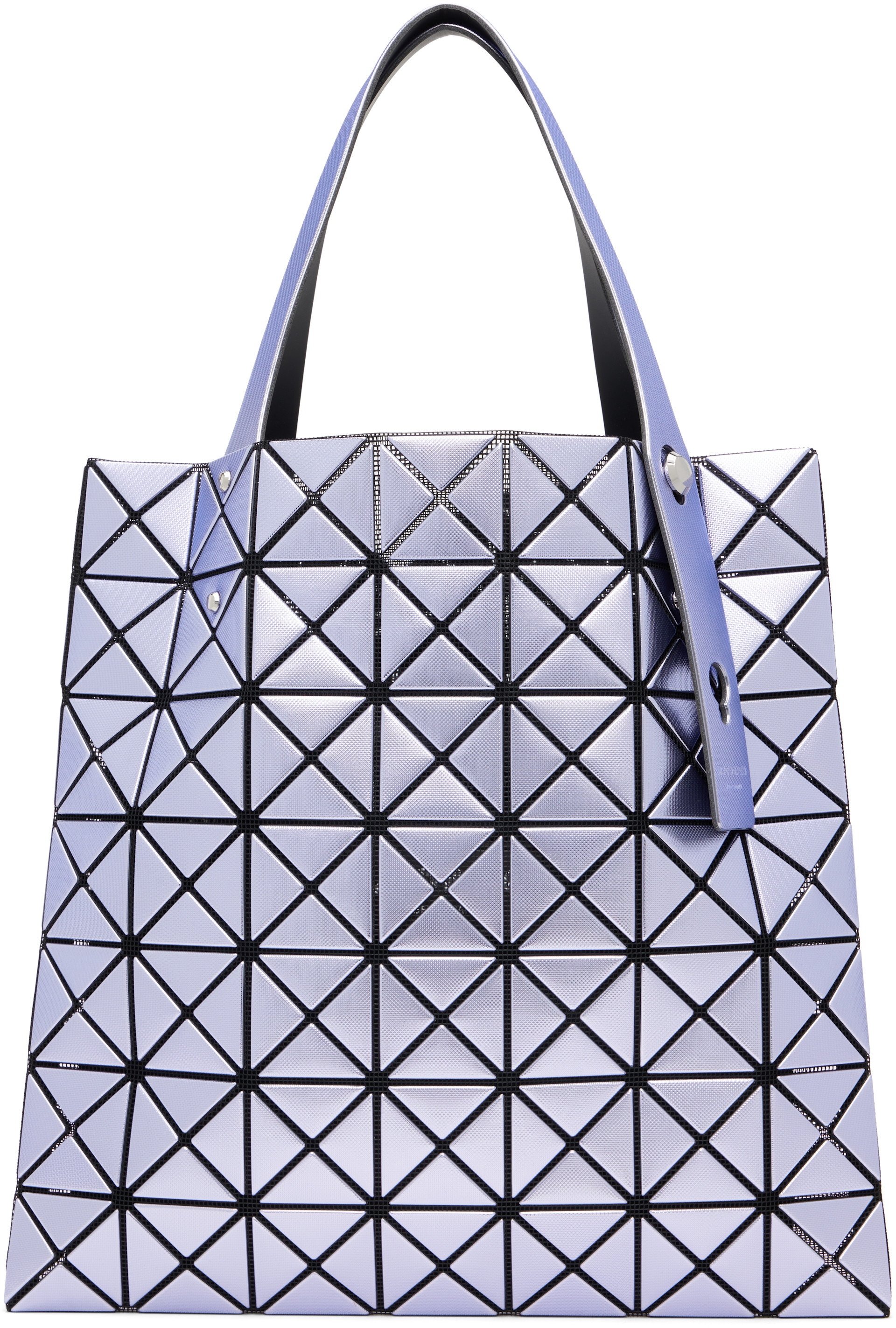 BAO BAO ISSEY MIYAKE トートバッグ パープル BAO BAO ISSEY MIYAKE: Purple Platinum Tote | SSENSE
