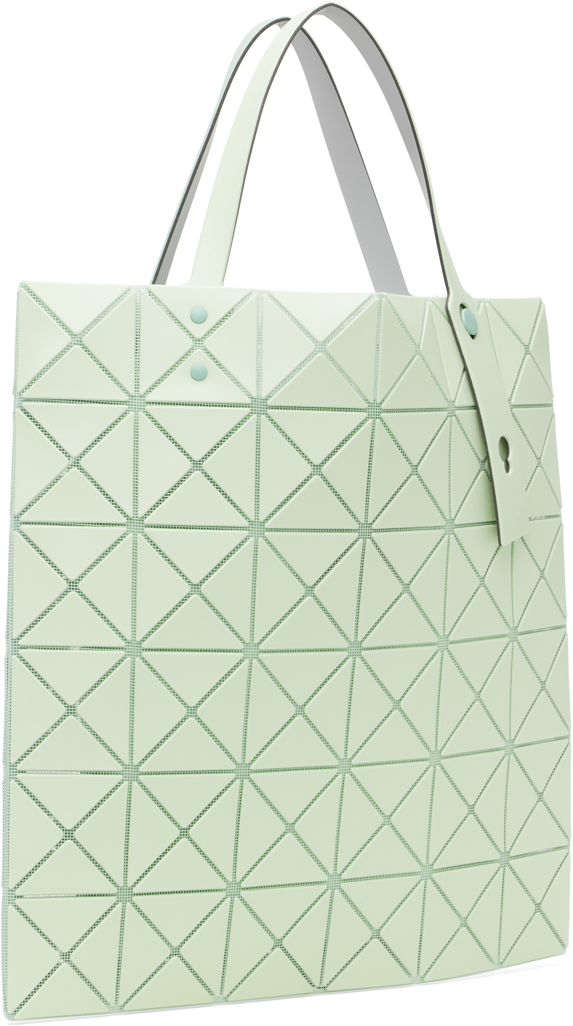 BAO BAO ISSEY MIYAKE トートバッグ ライトグリーン BAO BAO ISSEY MIYAKE: Green Lucent W Color Tote | SSENSE
