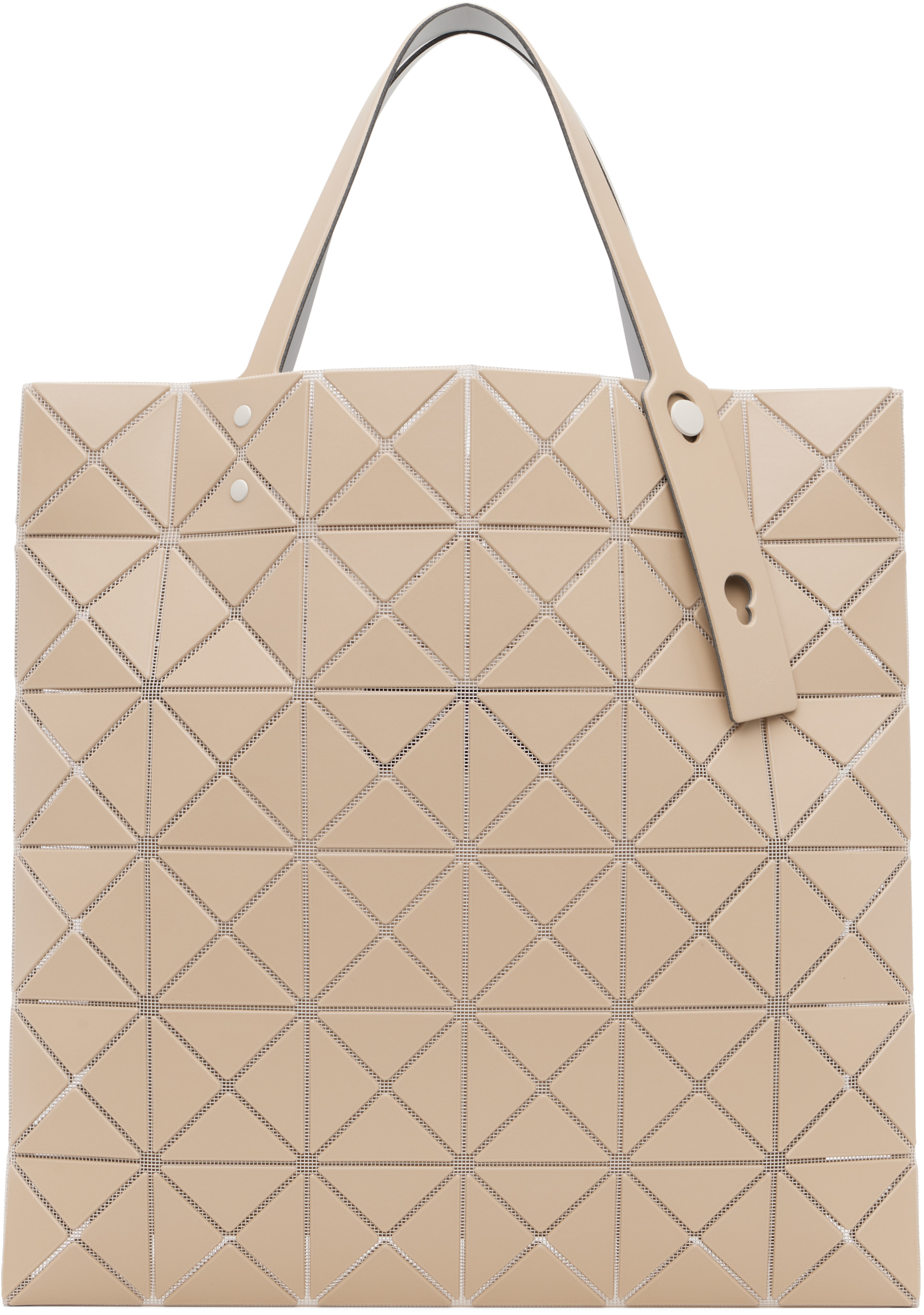 BAO BAO ISSEY MIYAKEバオバオ トートバッグ ベージュ BAO BAO ISSEY MIYAKE: Beige Lucent W Color Tote | SSENSE