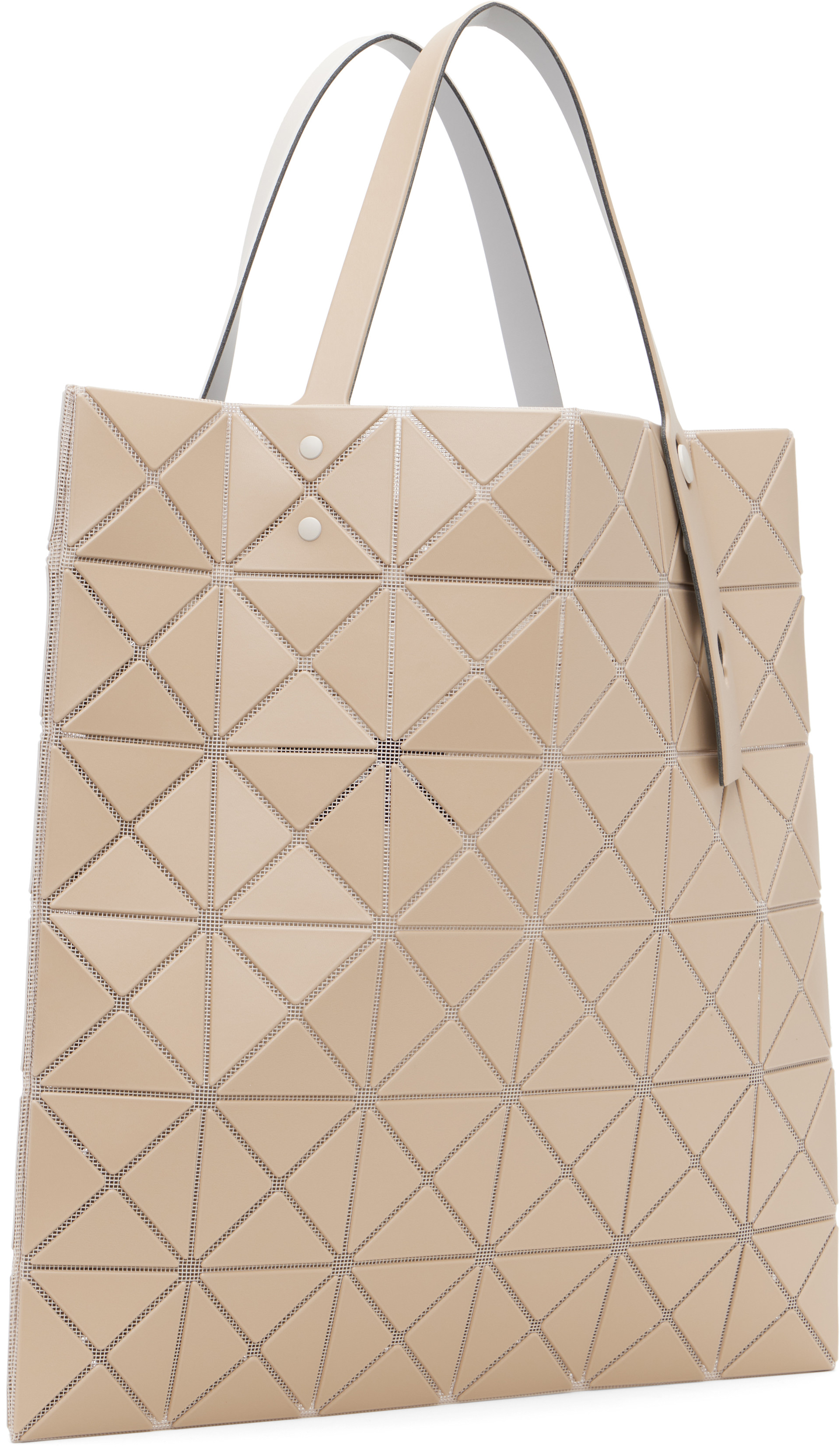 BAO BAO ISSEY MIYAKE: Beige Lucent W Color Tote | SSENSE