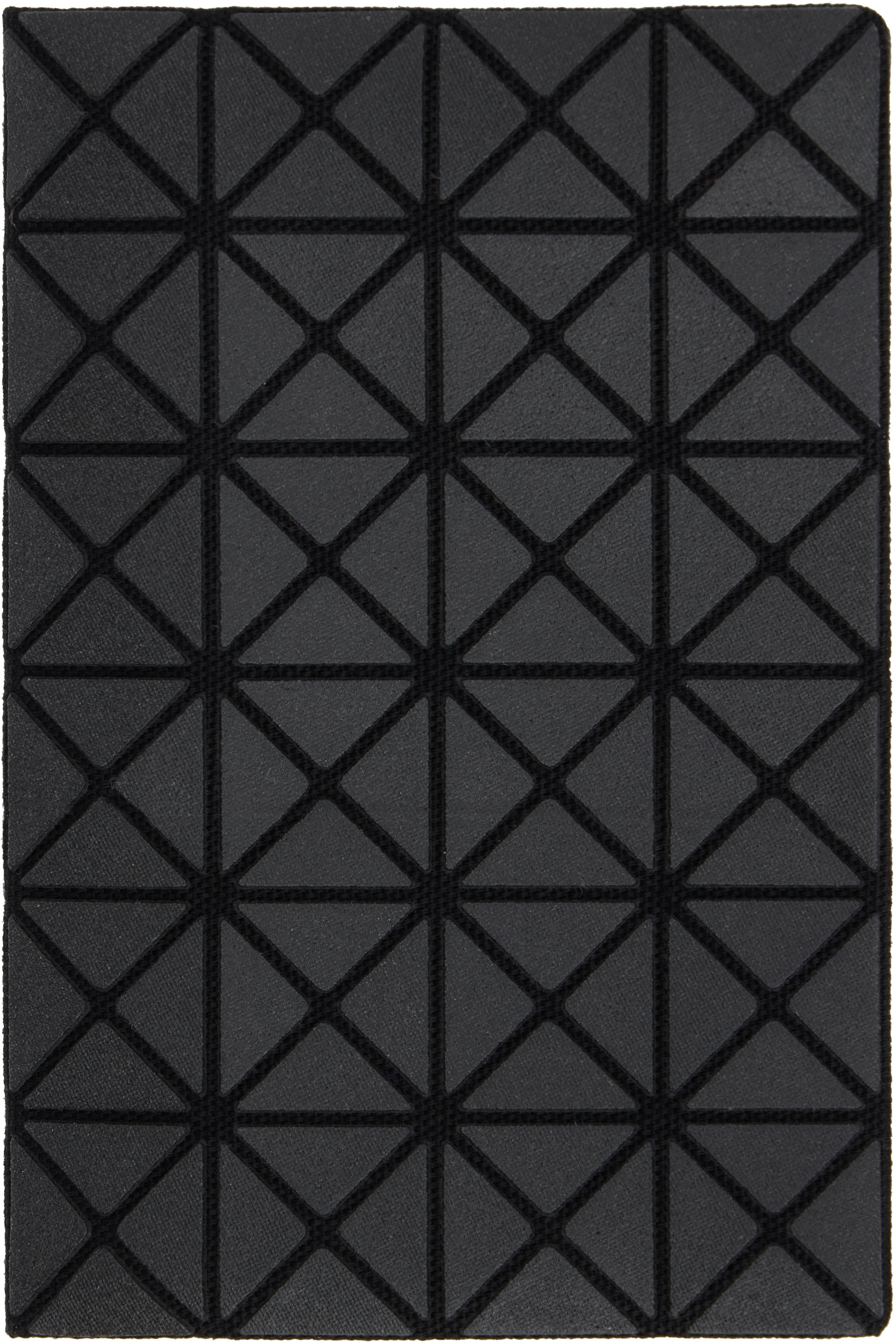 BAO BAO ISSEY MIYAKE: Black Oyster Card Holder | SSENSE