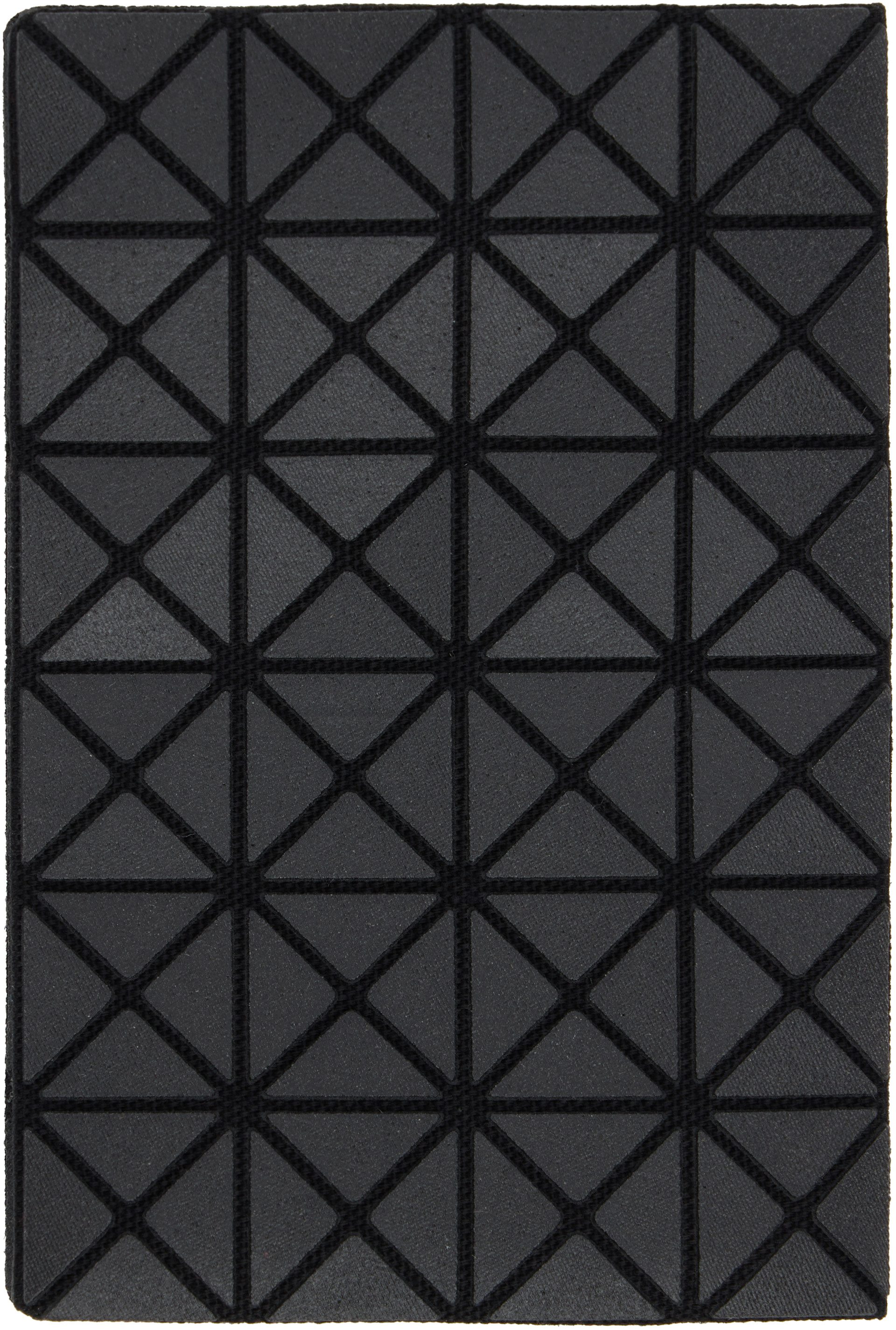 BAO BAO ISSEY MIYAKE: Black Oyster Card Holder | SSENSE