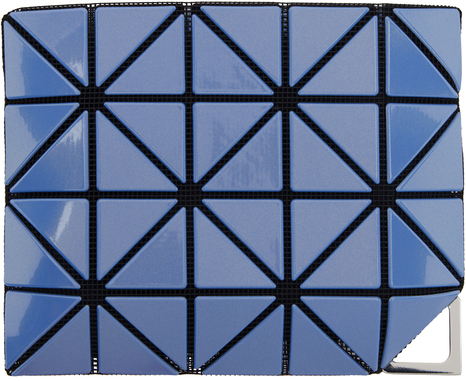 BAO BAO ISSEY MIYAKE: Blue Flipper Card Holder | SSENSE