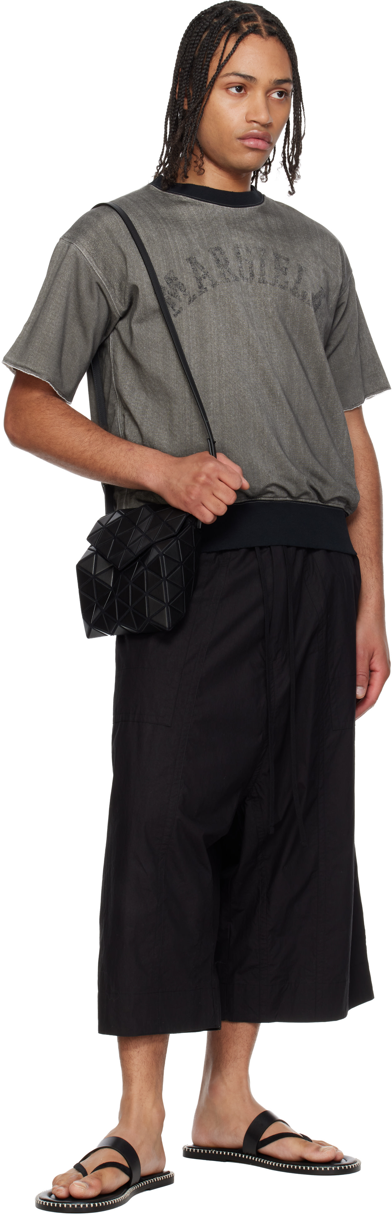 BAO BAO ISSEY MIYAKE: Black Torso Bag | SSENSE