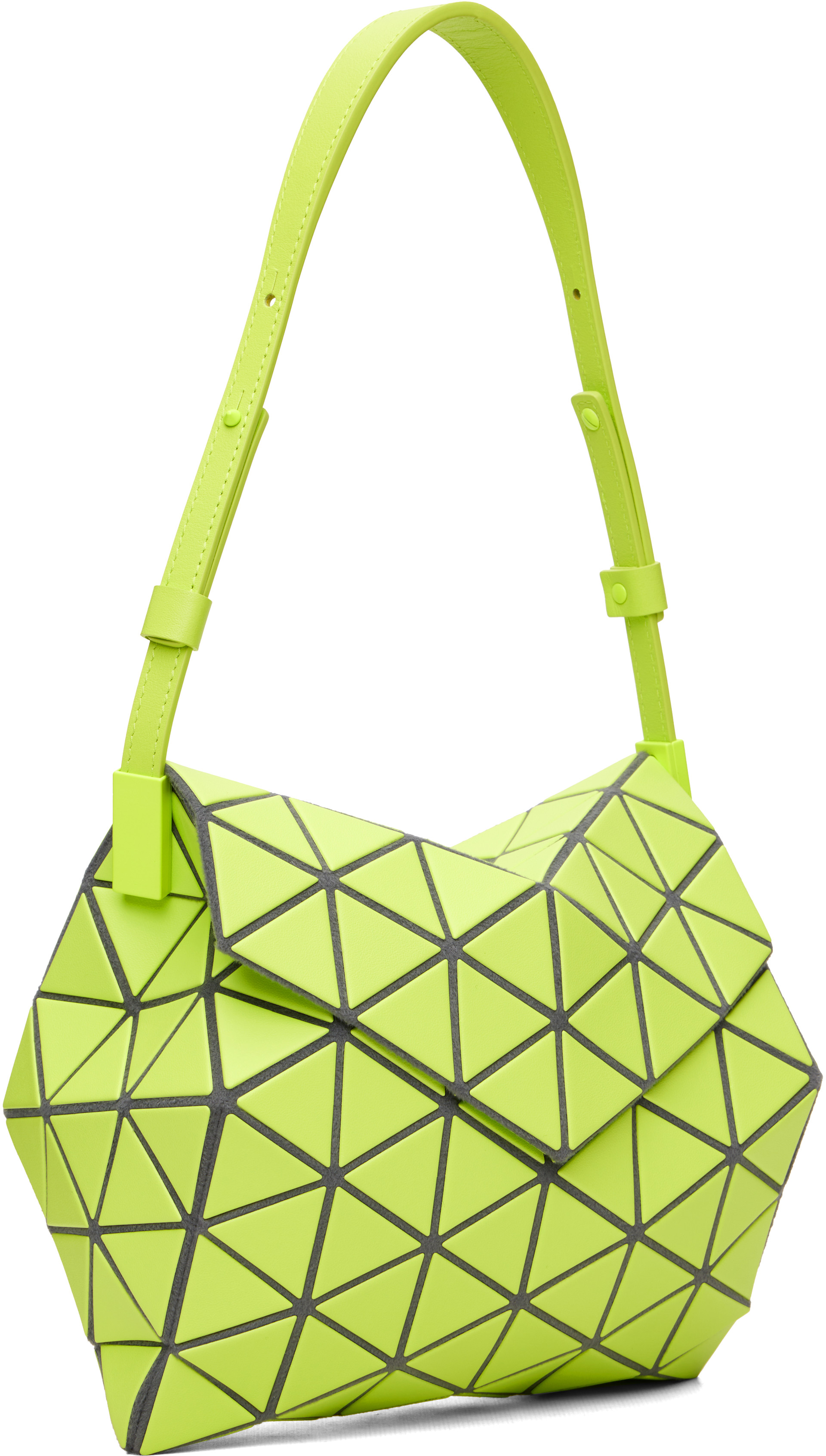 BAOBAO ISSEY MIYAKE ミニ財布 ポーチ ケース イエロー BAO BAO ISSEY MIYAKE: Yellow Torso Bag | SSENSE