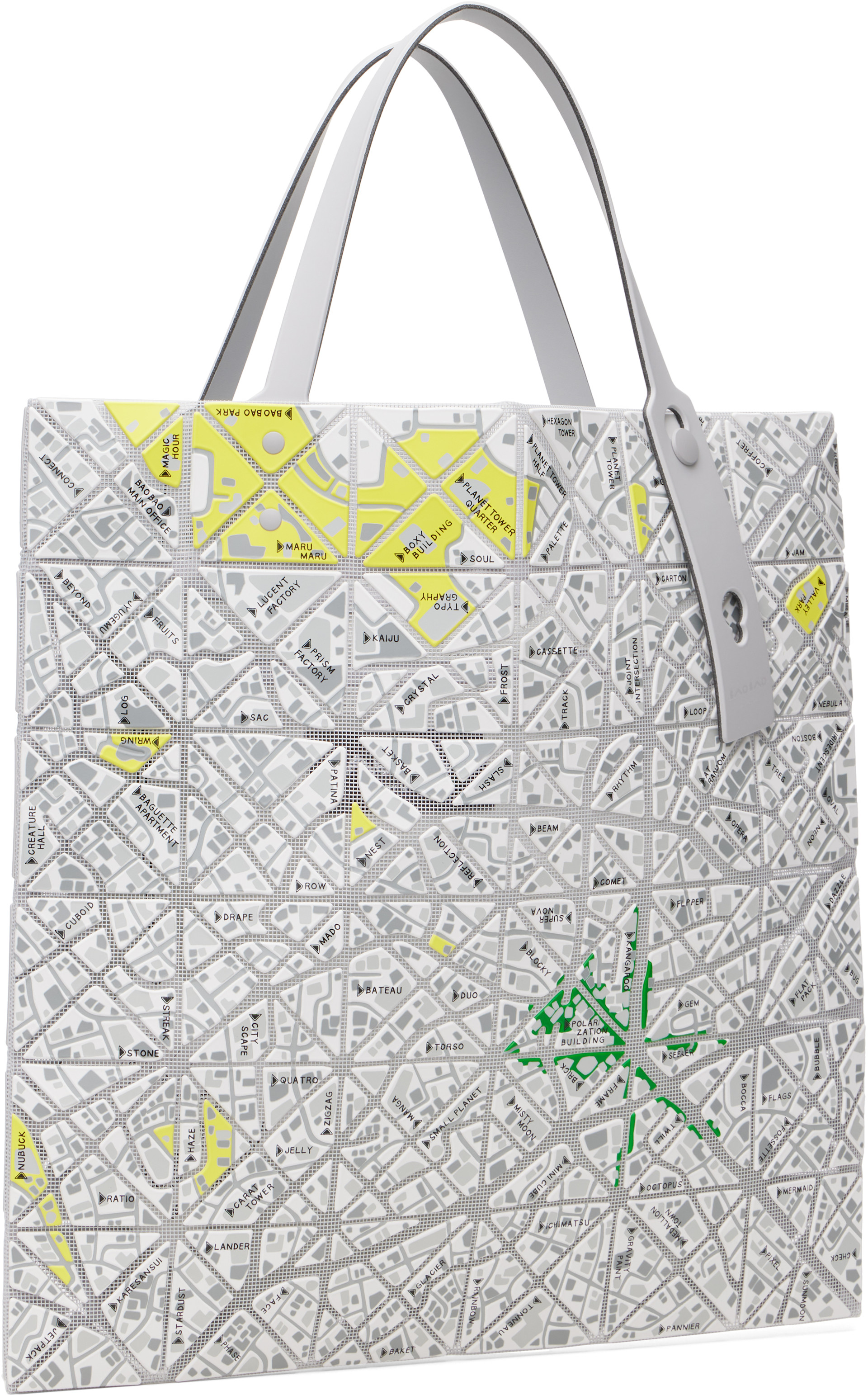 BAO BAO ISSEY MIYAKE - White Map Tote