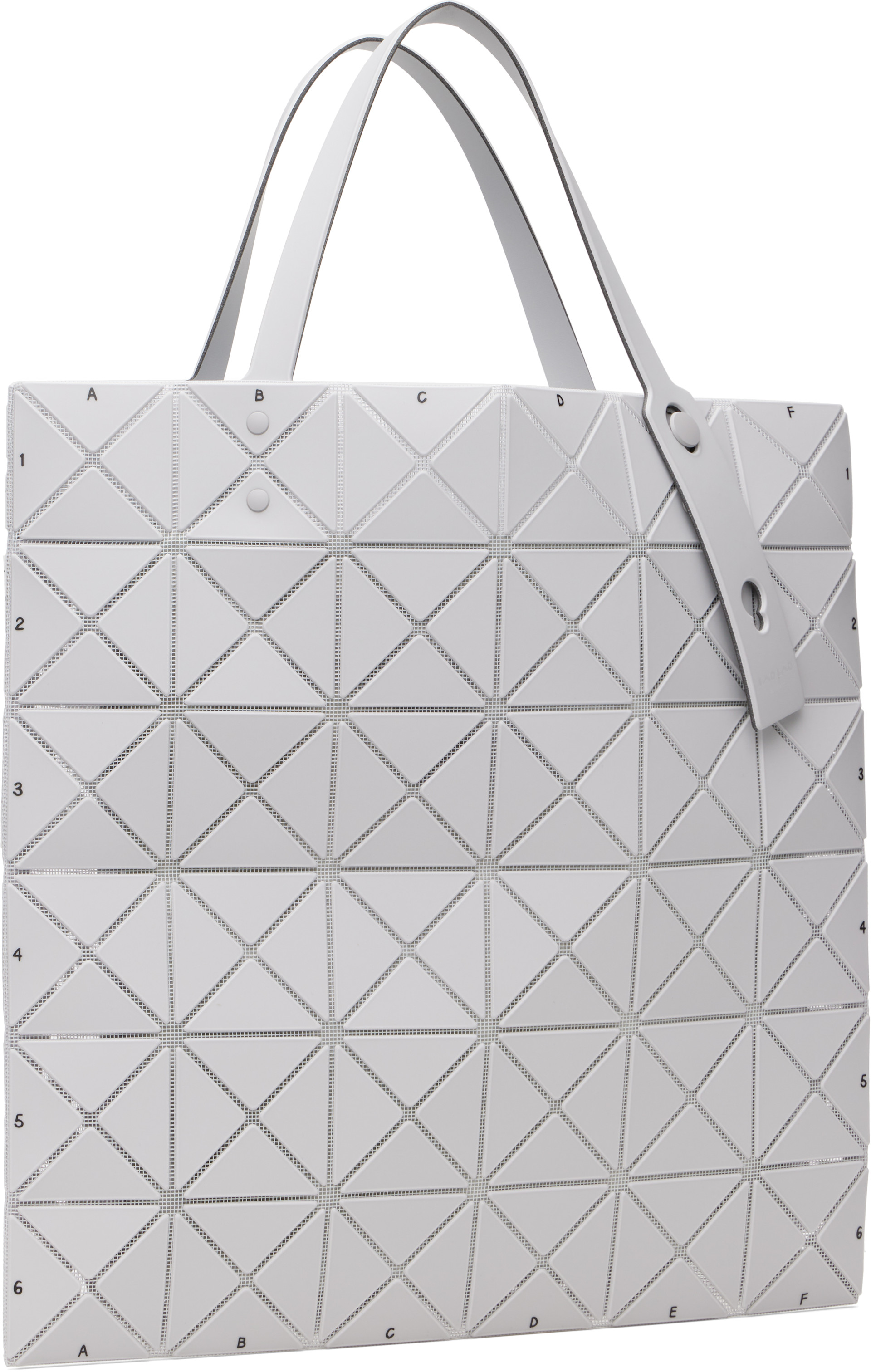 BAO BAO ISSEY MIYAKE: White Map Tote | SSENSE