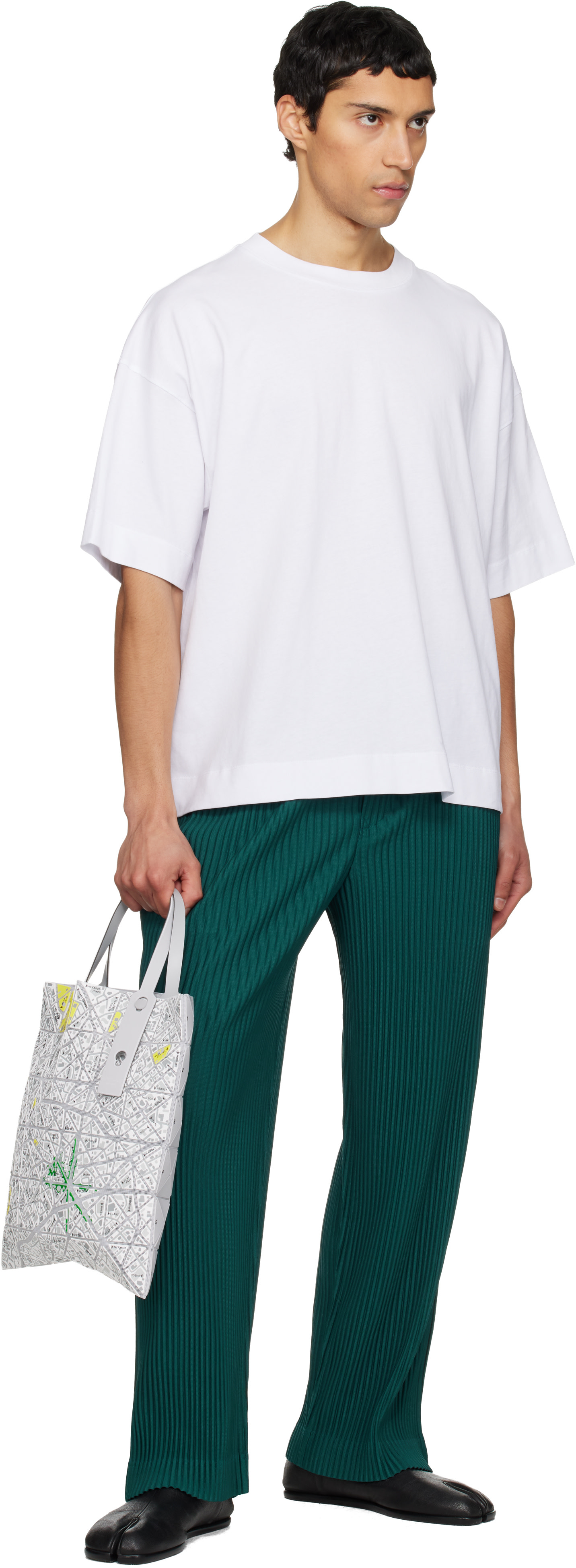 BAO BAO ISSEY MIYAKE - White Map Tote