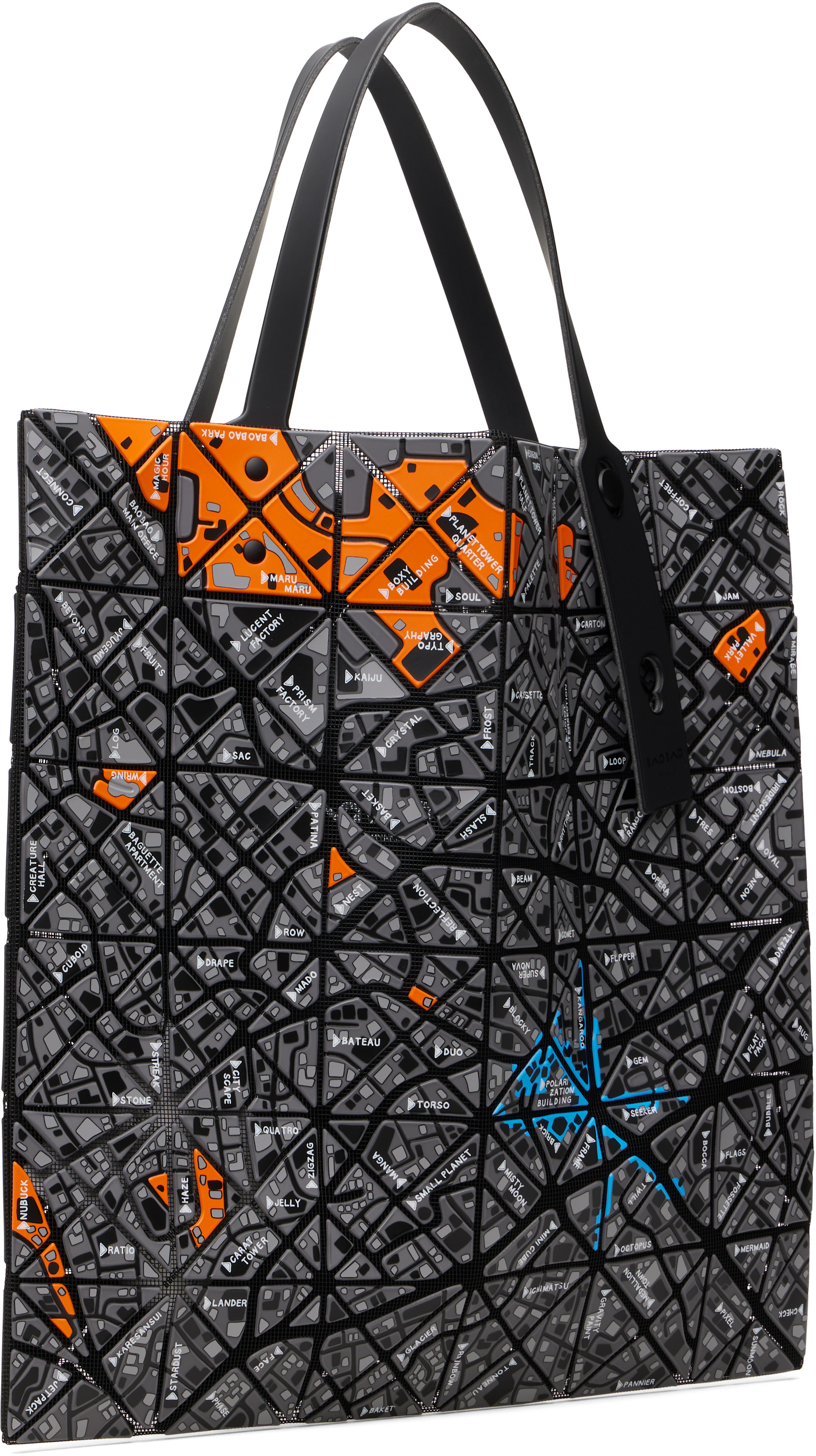 BAO BAO ISSEY MIYAKE - Gray Map Tote