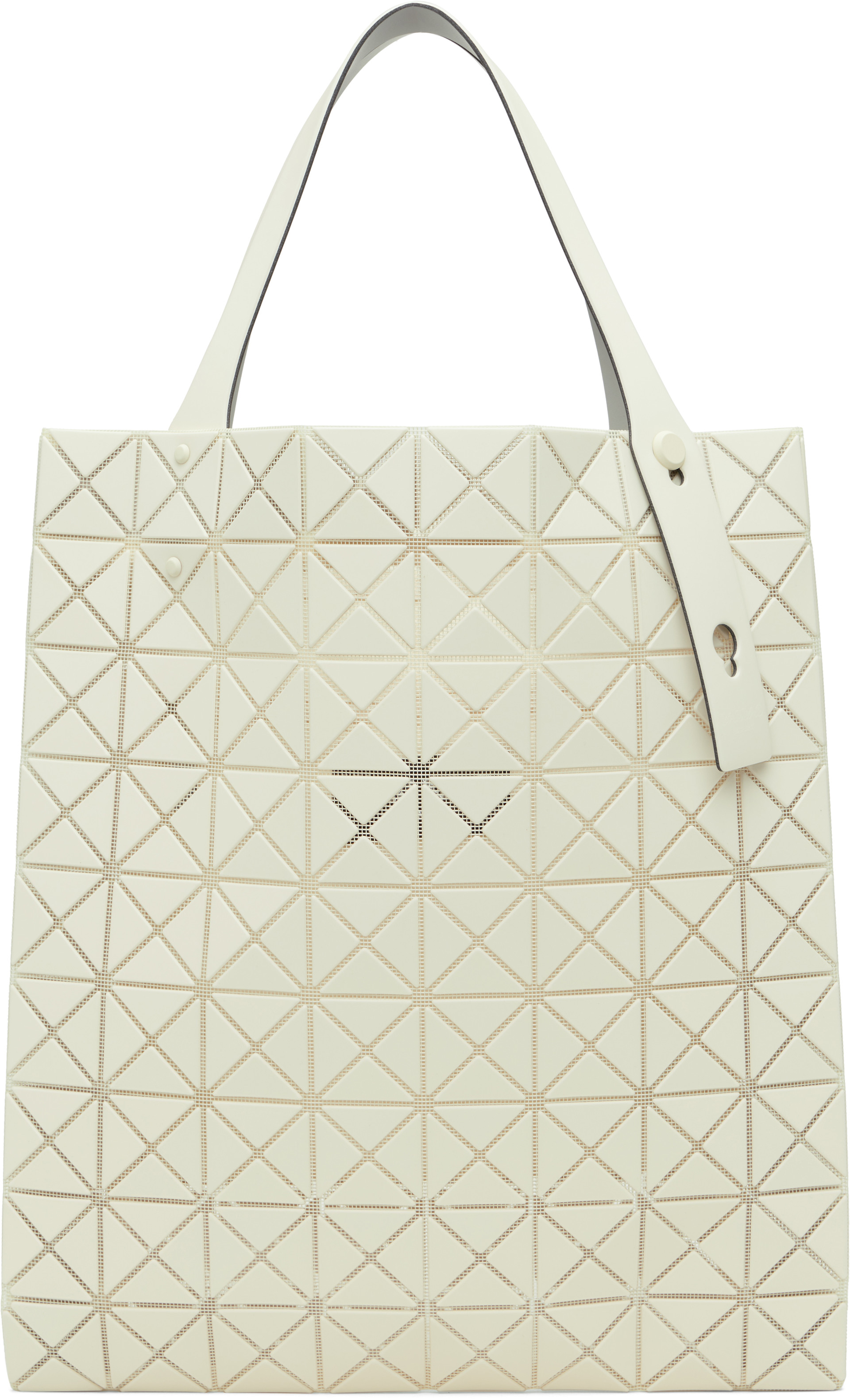 Bao Bao Issey Miyake - 오프 화이트 프리즘 플러스 토트백