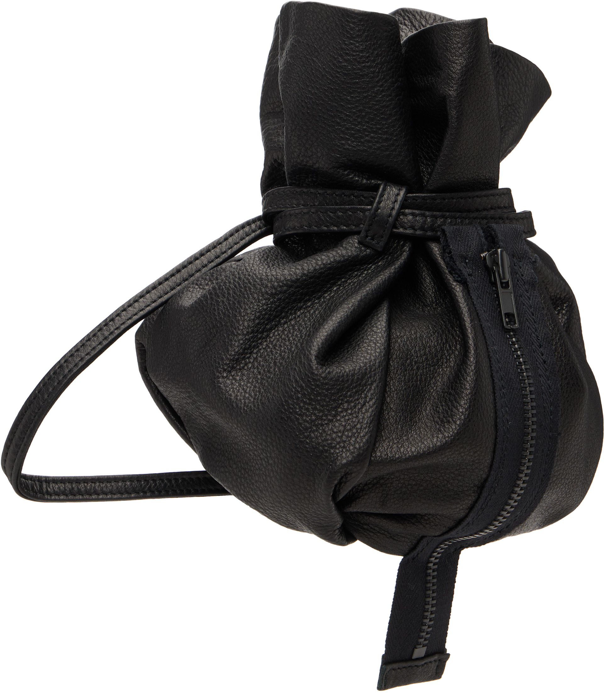 Y's - Mini pochette noire à glissière