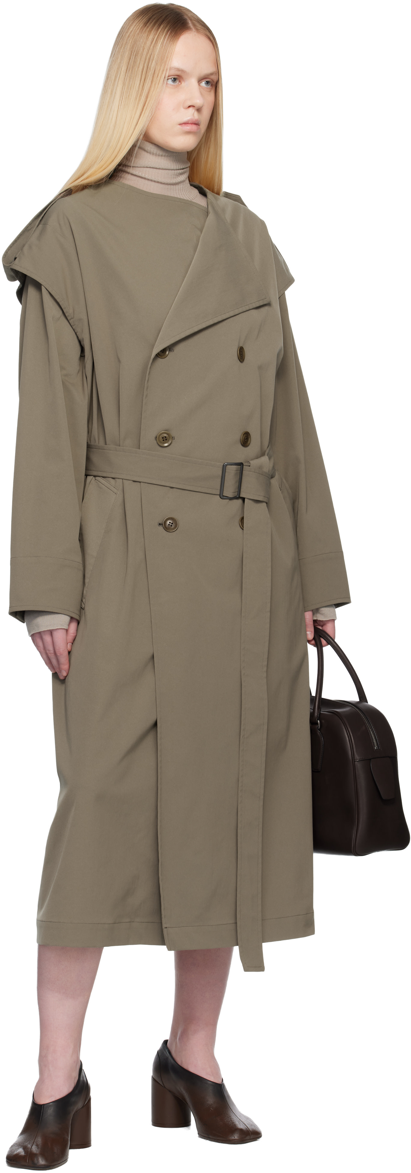 Y's - Trench taupe sans col