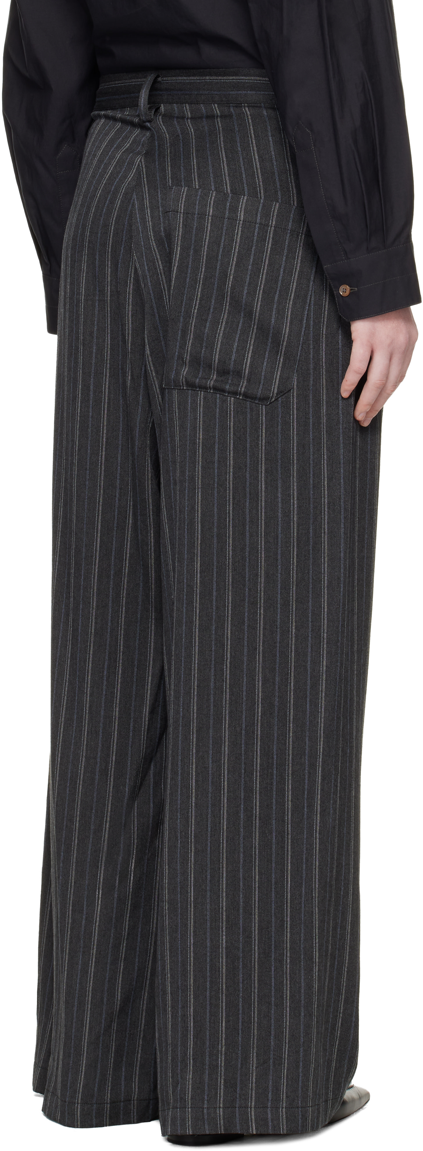 Y's - Pantalon long droit gris