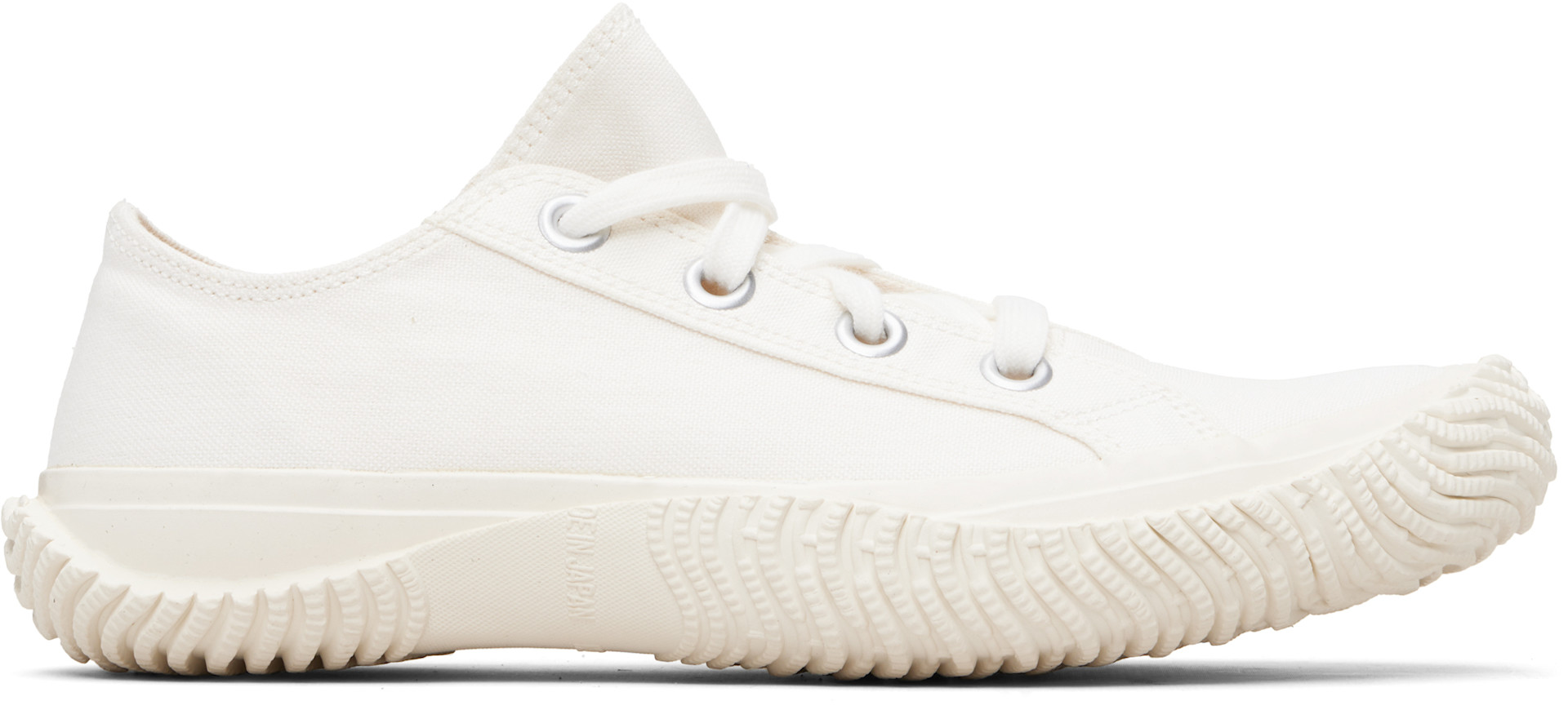 Y's - Baskets basses blanches en canevas de coton