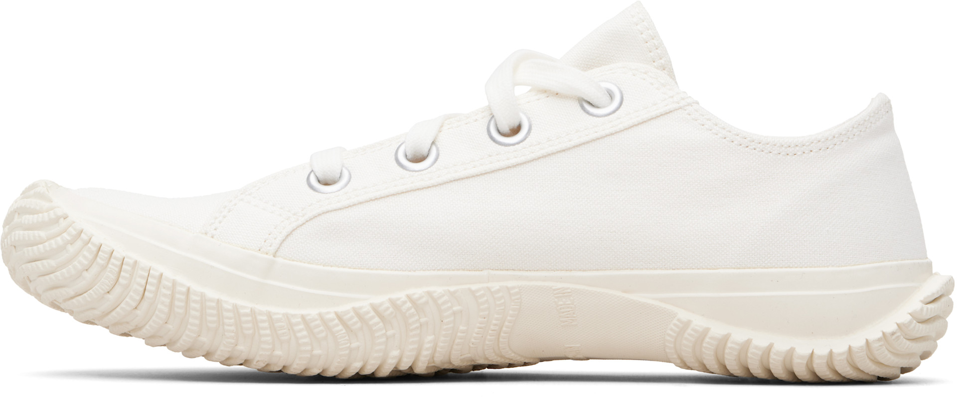 Y's - Baskets basses blanches en canevas de coton