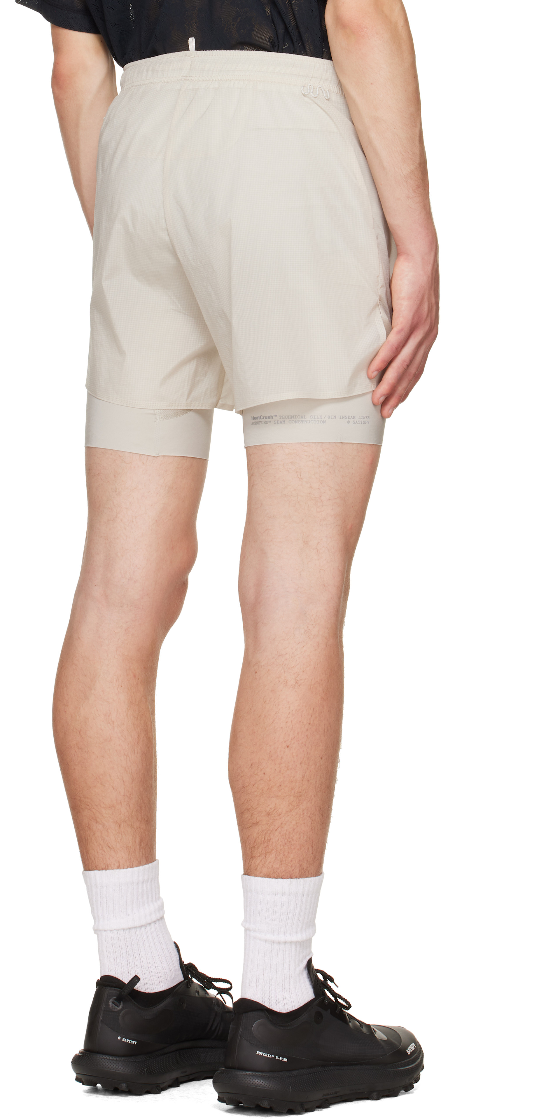 Satisfy: Gray HeatCrush 8 Desert Shorts | SSENSE
