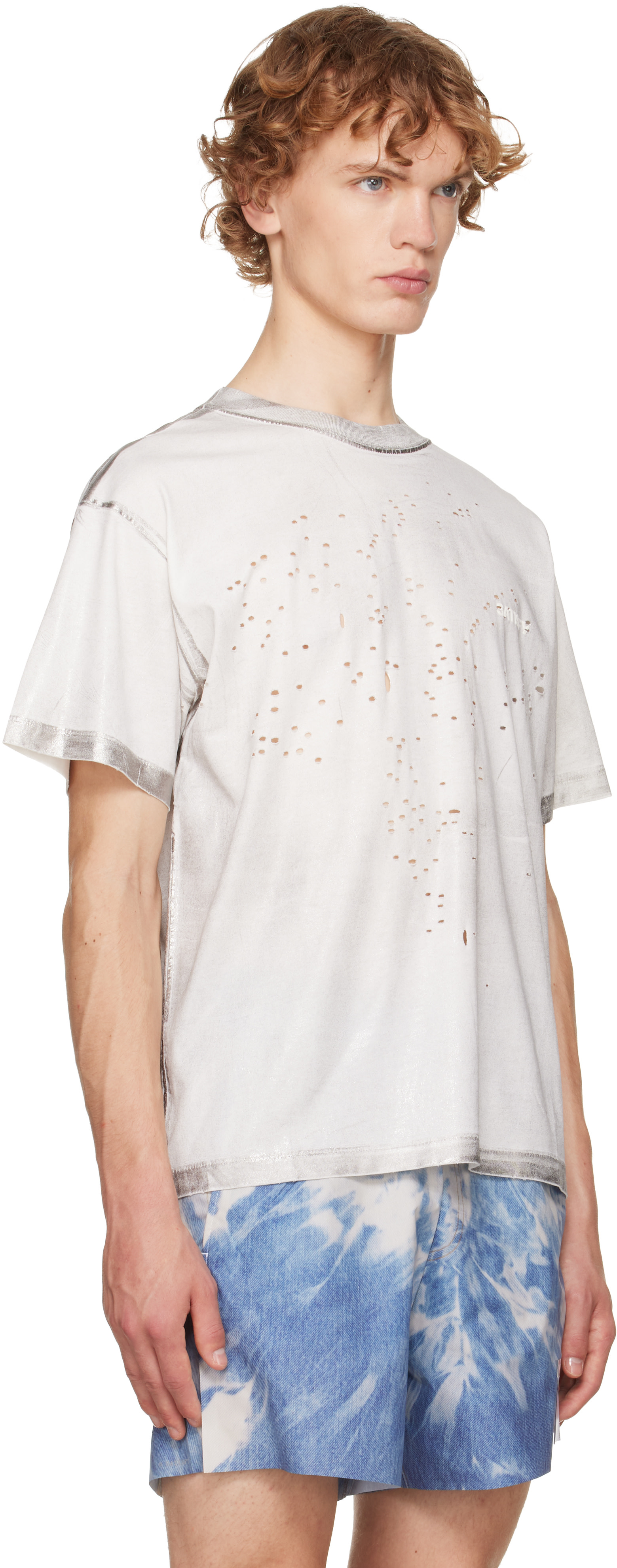 Satisfy - White & Silver MothTech Running T‑shirt