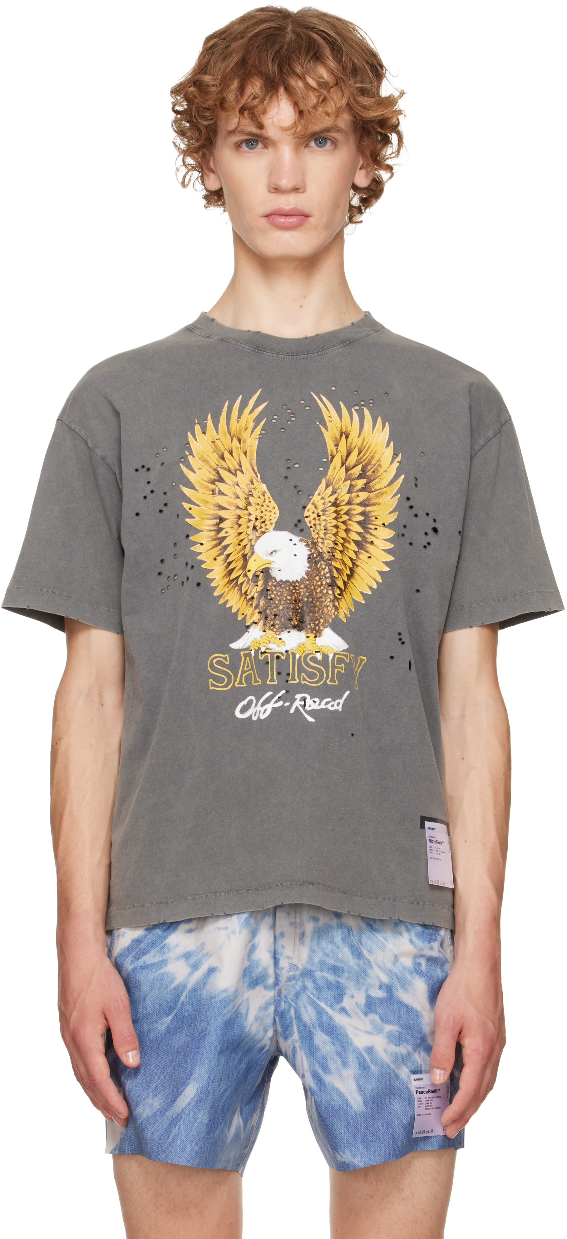 Satisfy - T-shirt gris en jersey MothTech