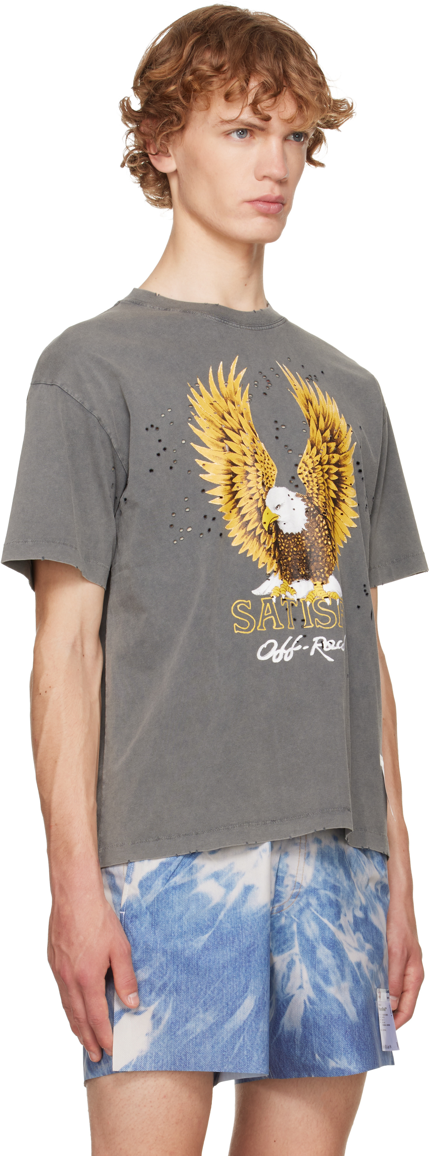 Satisfy - T-shirt gris en jersey MothTech