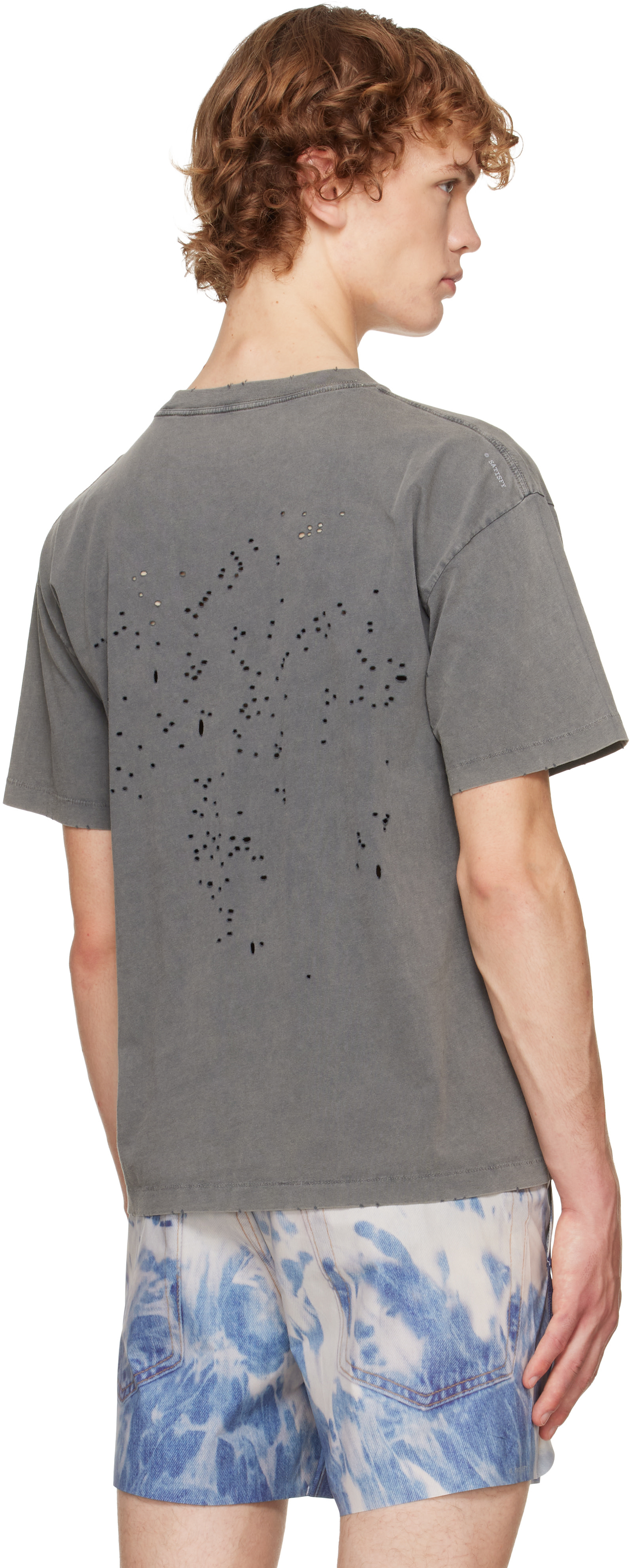 Satisfy - T-shirt gris en jersey MothTech