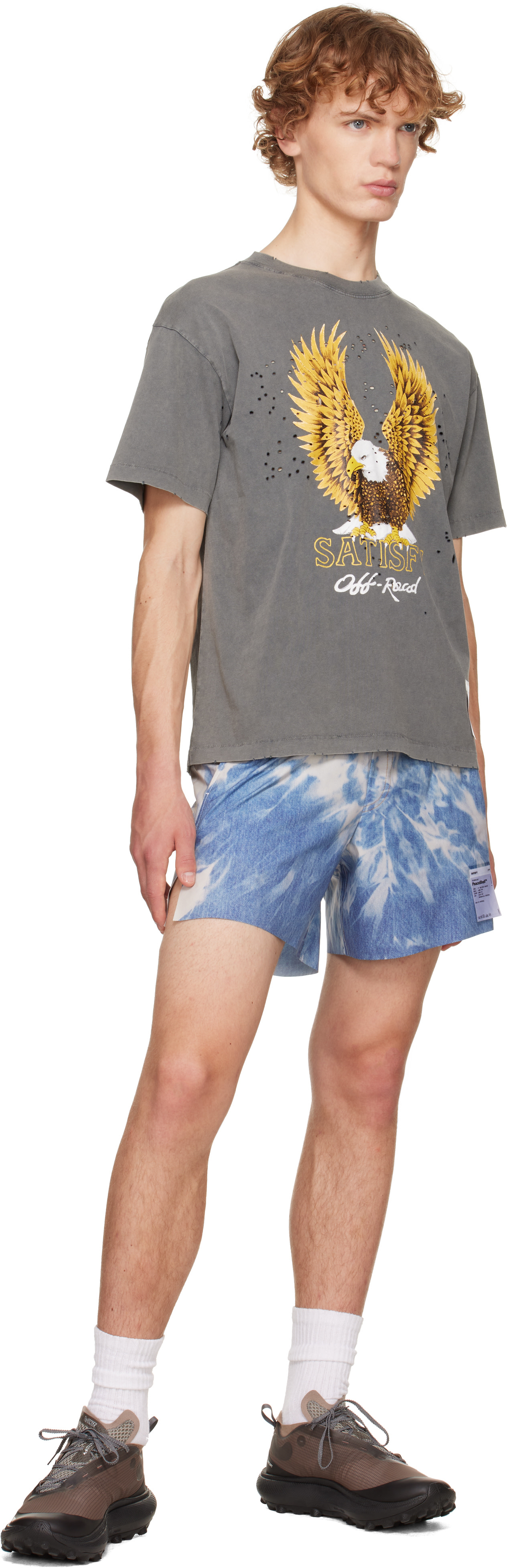 Satisfy - T-shirt gris en jersey MothTech