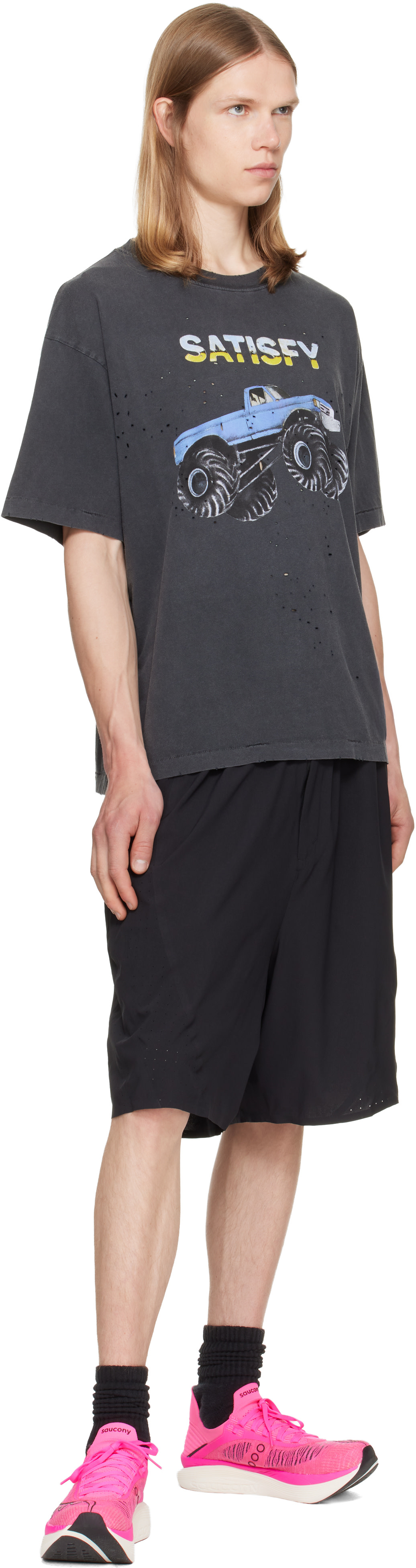 Satisfy - Gray MothTech T‑shirt