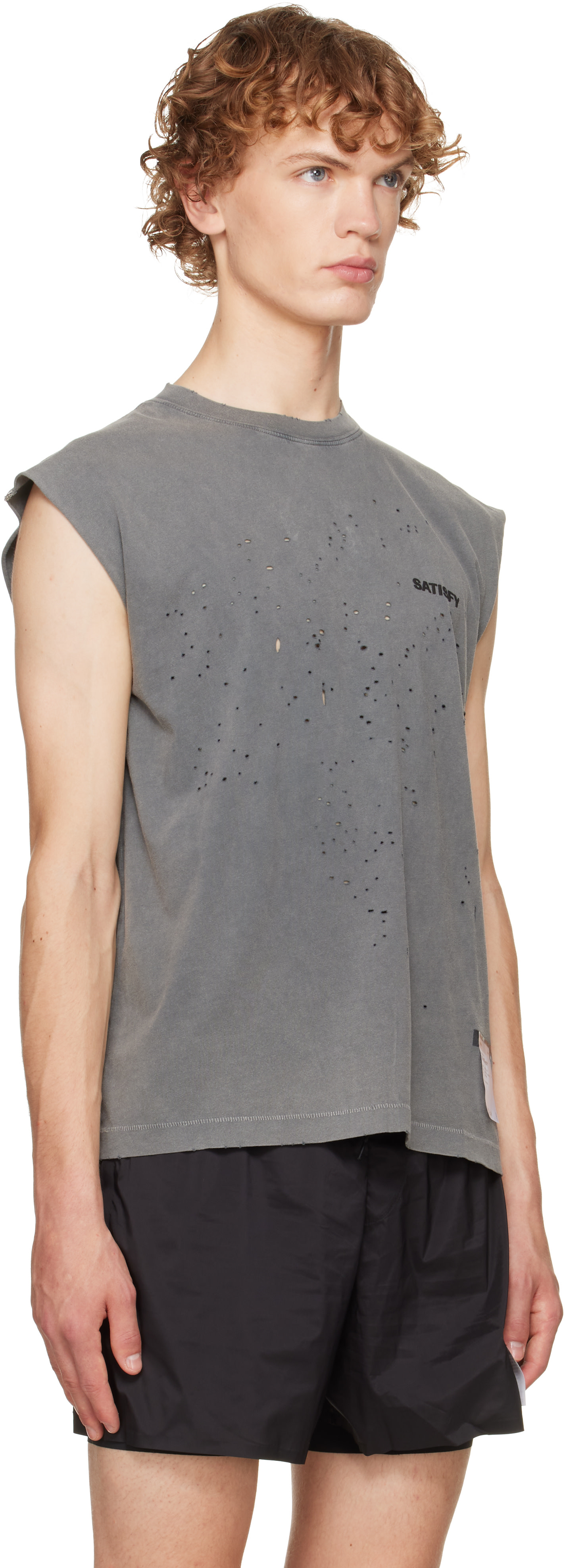 Satisfy - Gray MothTech Muscle Tank Top