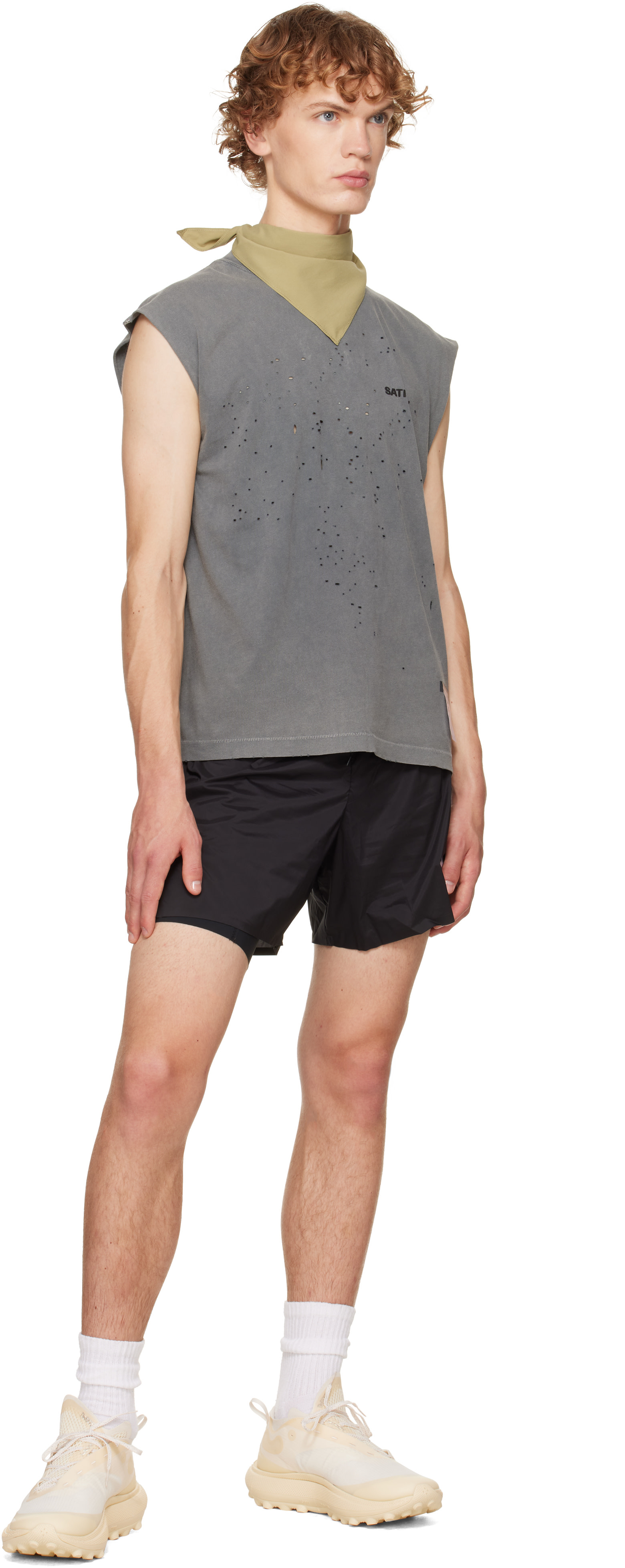 Satisfy - Gray MothTech Muscle Tank Top