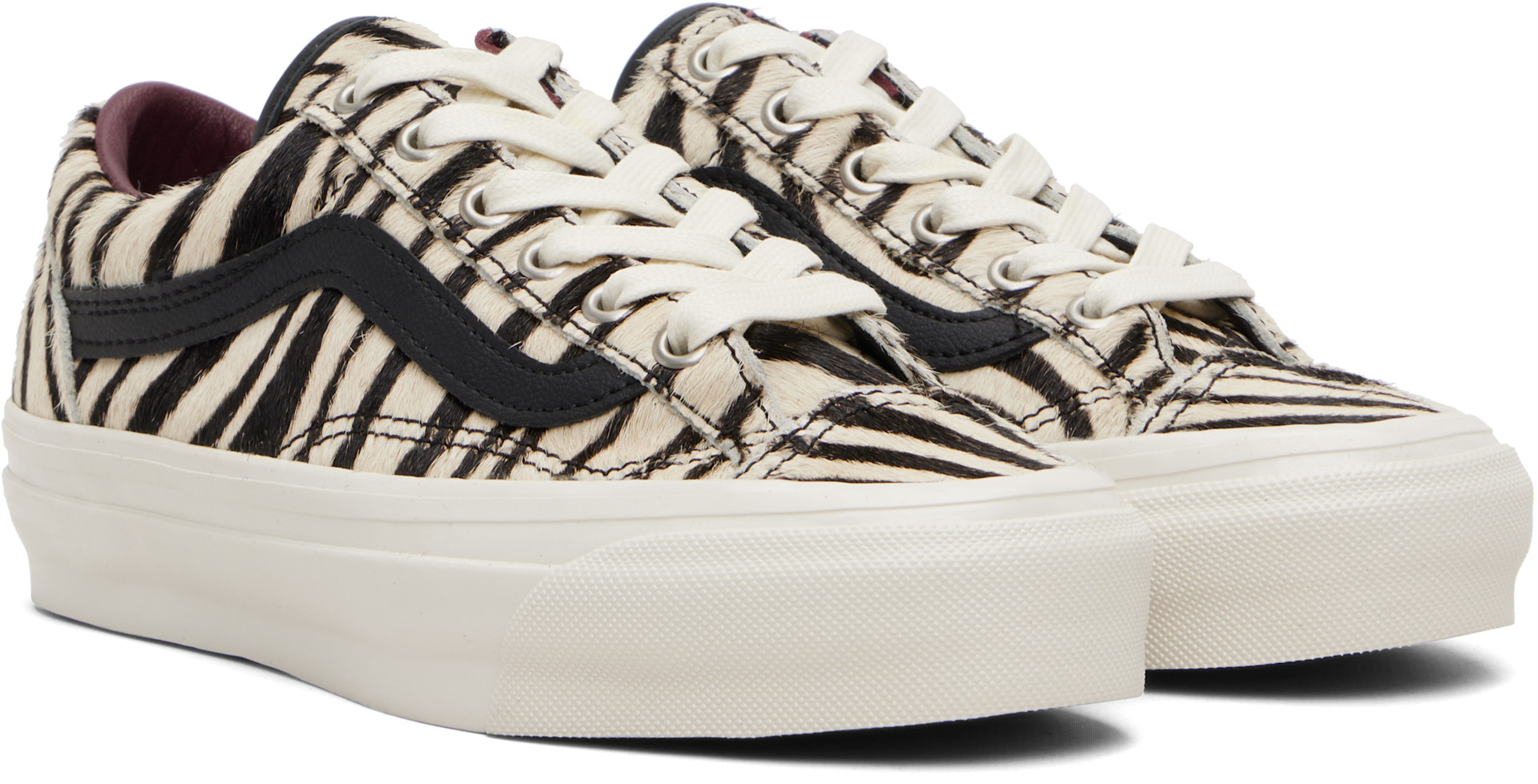 Vans - Baskets LX Old Skool 36 noir et blanc cassé