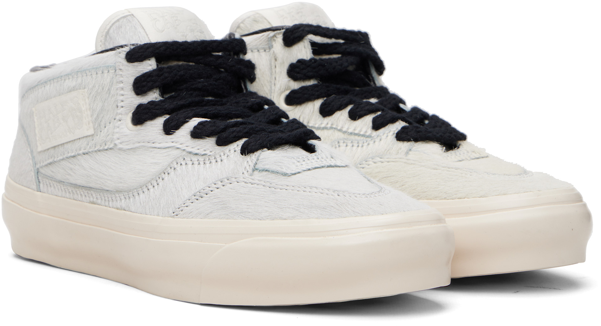 Vans: Gray Life Is Unfair Edition LX Half Cab 33 Sneakers | SSENSE