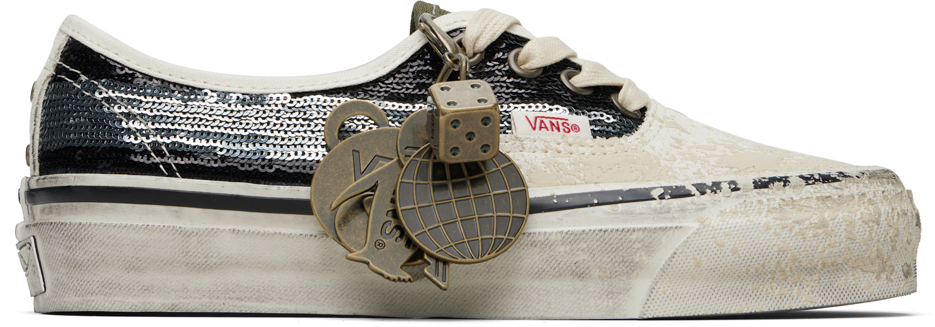 Vans - Baskets Authentic blanc cassé et noir - Premium