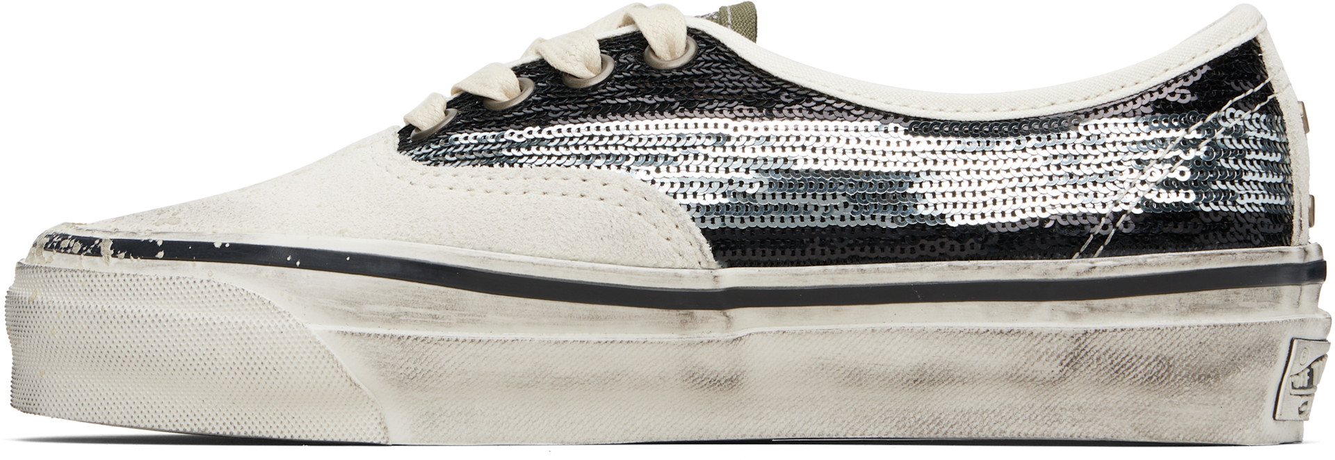 Vans - Baskets Authentic blanc cassé et noir - Premium