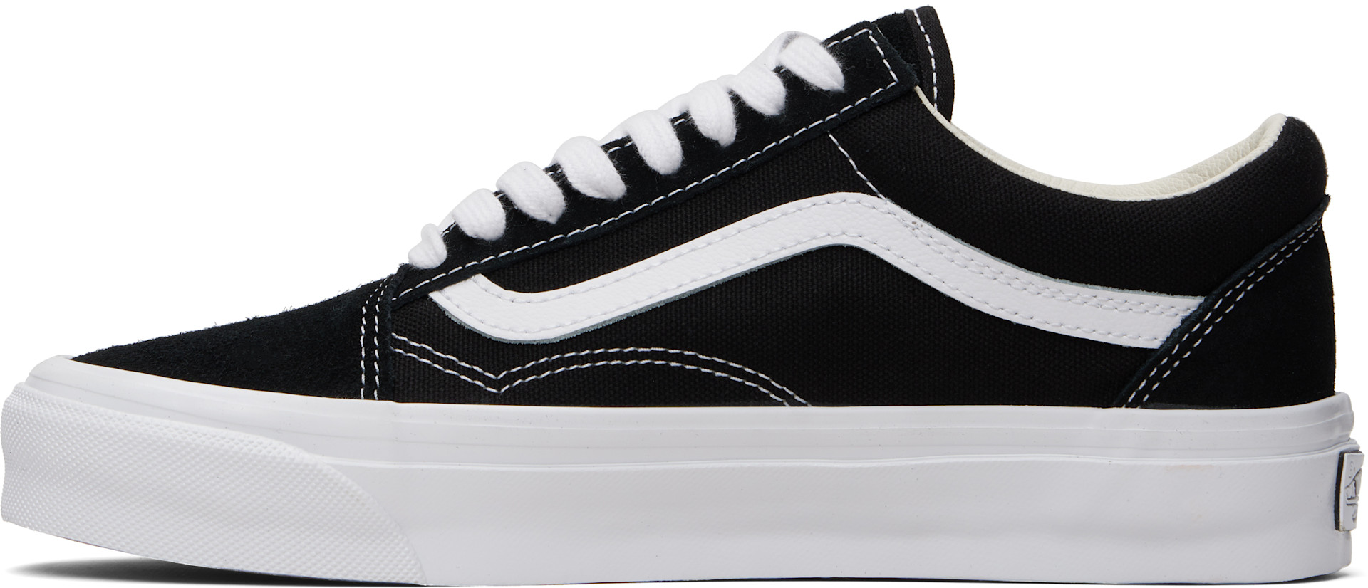 Vans: Black & White LX Old Skool Sneakers | SSENSE