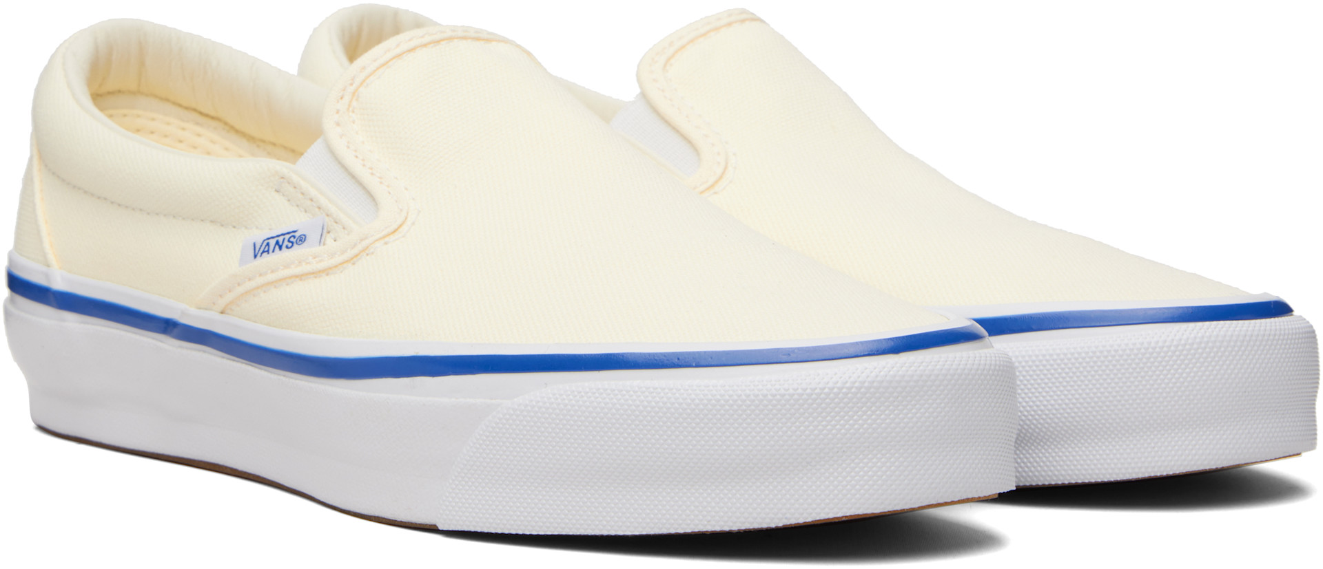 Vans: Off-White LX Slip-On Reissue 98 Sneakers | SSENSE