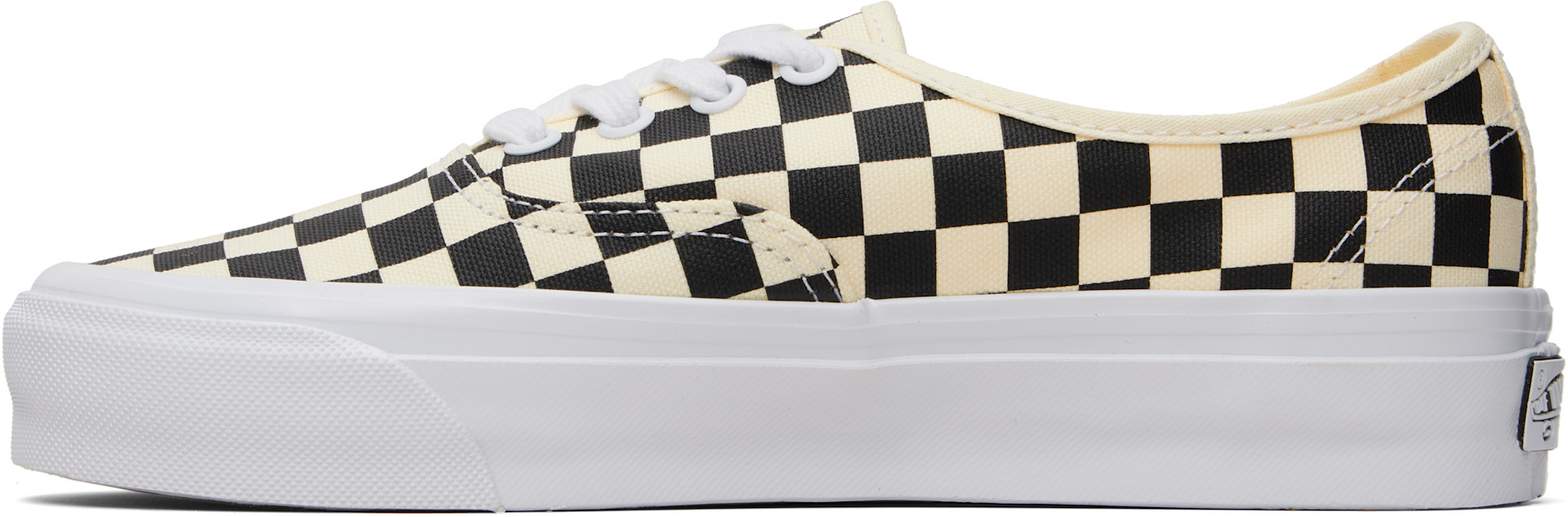 Vans: オフホワイト＆ブラック LX Authentic Reissue 44 スニーカー 