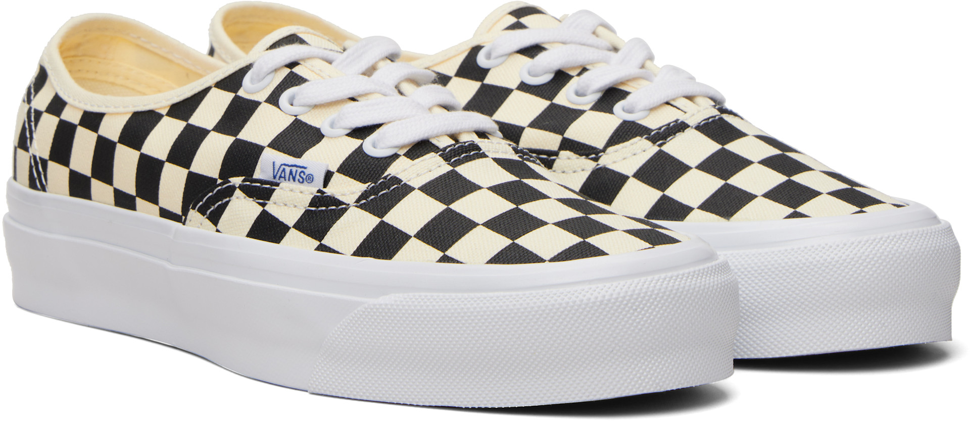 Vans: Off-White & Black LX Authentic Reissue 44 Sneakers | SSENSE