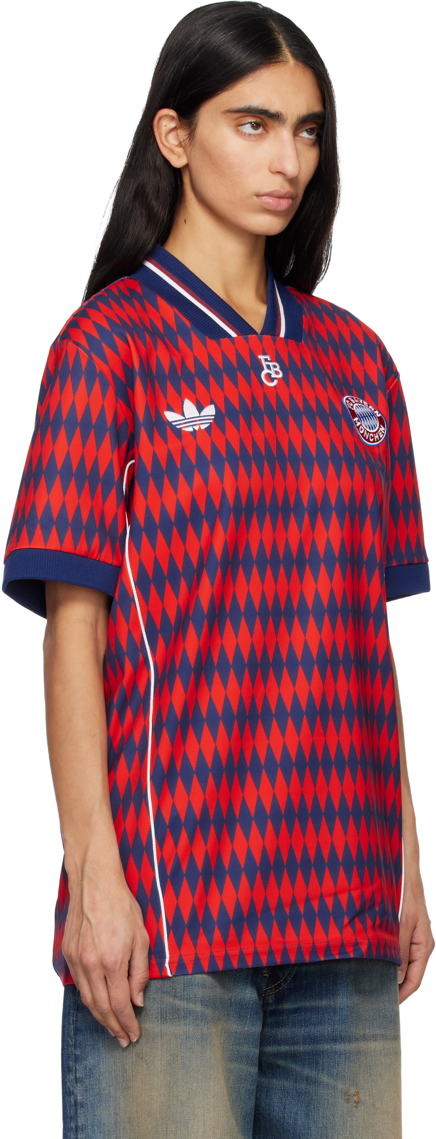 adidas Originals: ブルー FC Bayern Munich LFSTLR ジャージー